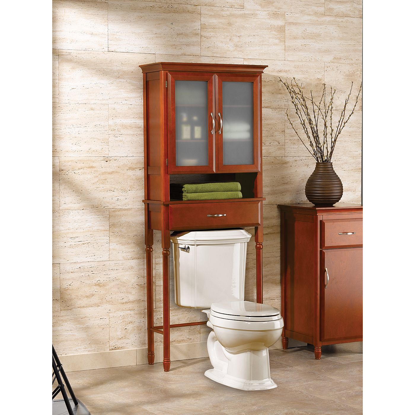 Jaclyn Smith Wood Etagere Home Furniture Bathroom