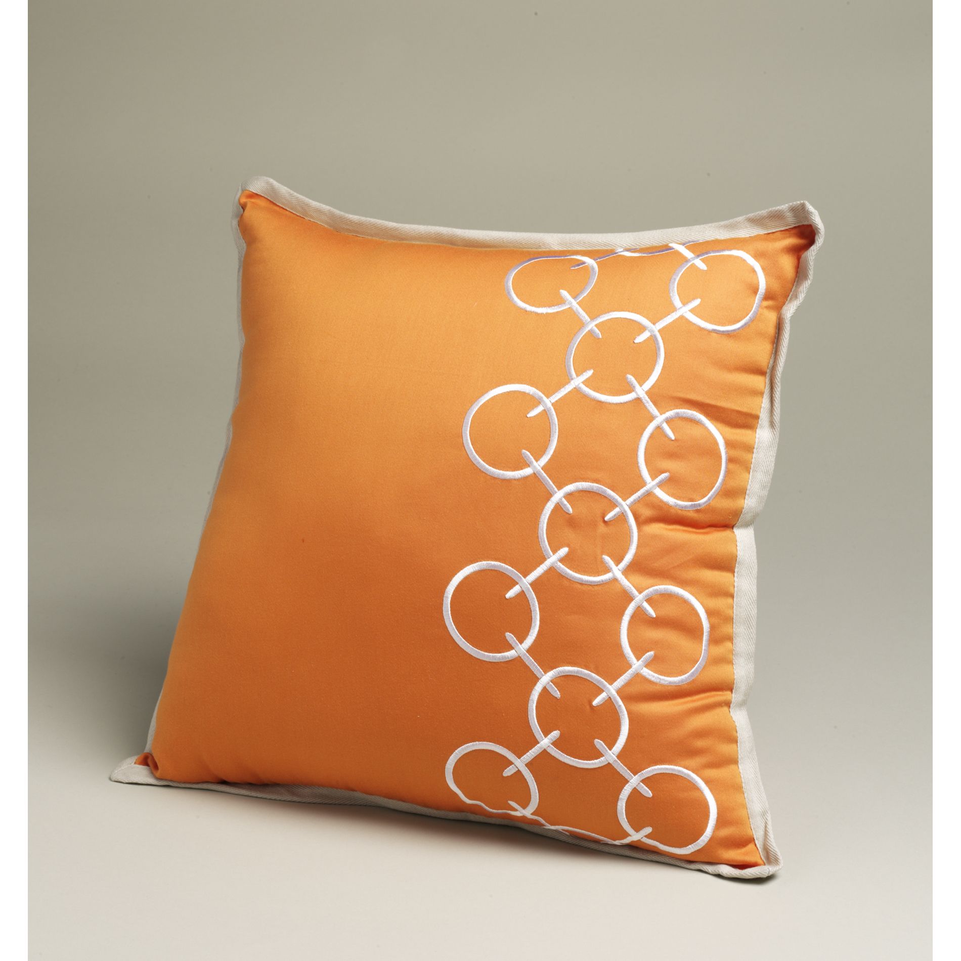 Jaclyn Smith Today Orange Chain Links Square Embroider Decorative Pillow at Kmart.com