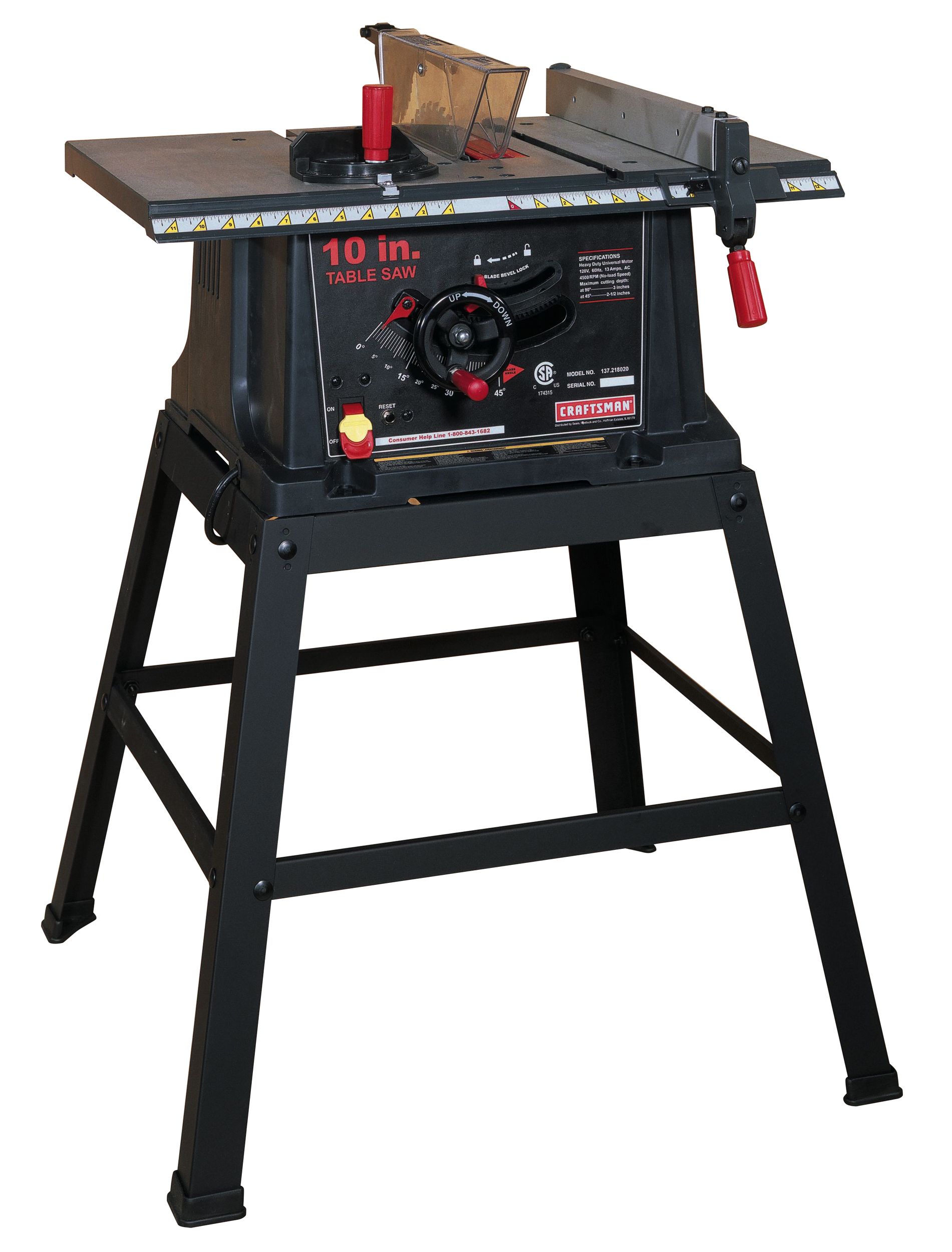 Craftsman 13 amp 10" Table Saw with Stand (21802) | Shop Your Way