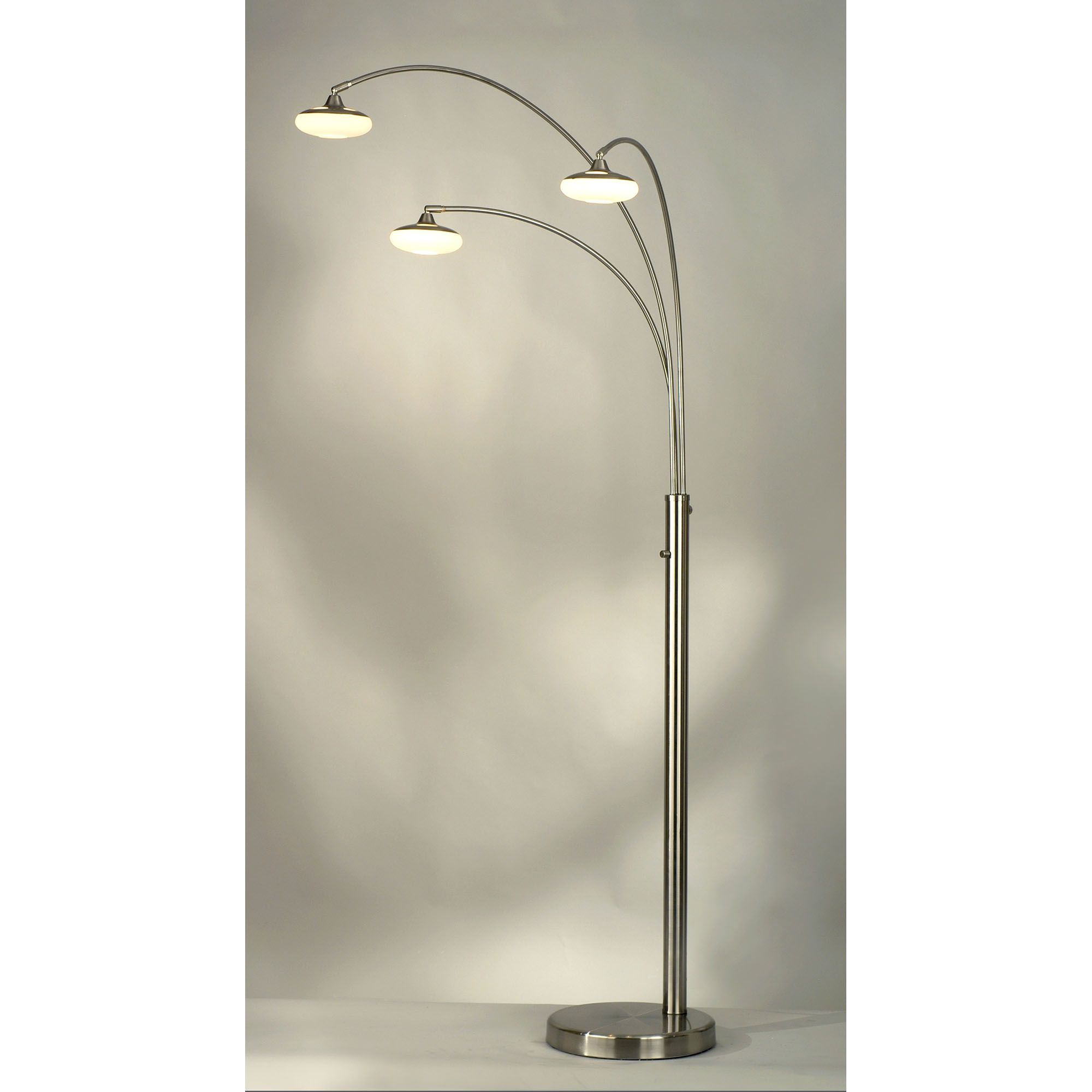 Glass 3-Light Arc Lamp