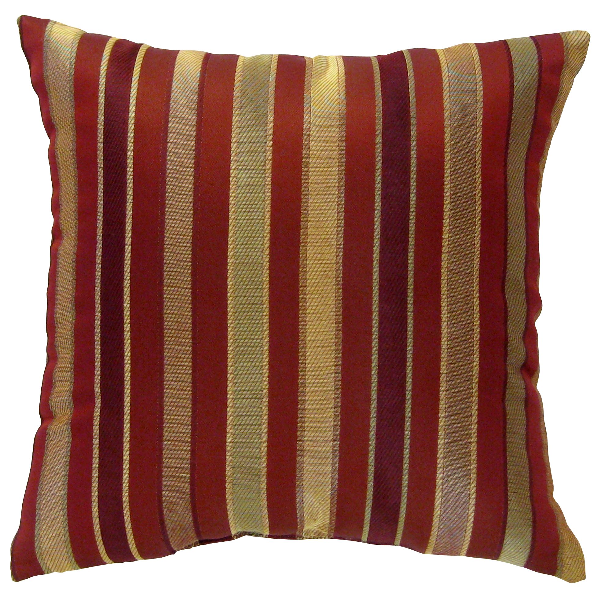 Essential Home Mix And Match Woven Red Stripe Decorative Pillow