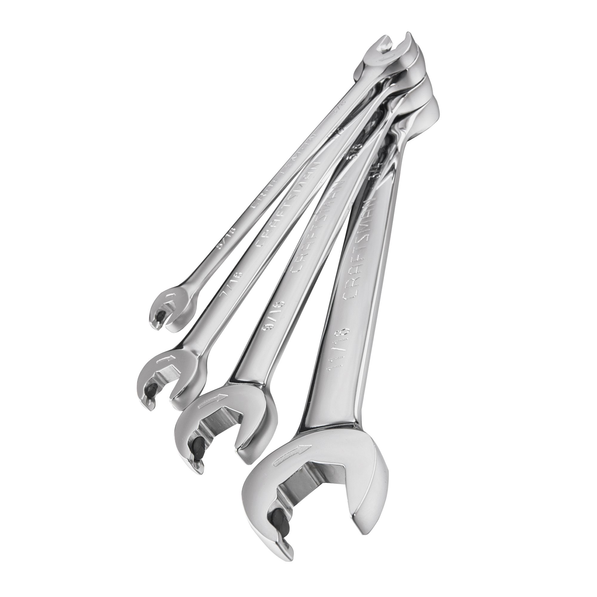 UPC 099575352201 product image for 4 pc. Standard SAE Open End Ratcheting Wrench Set | upcitemdb.com