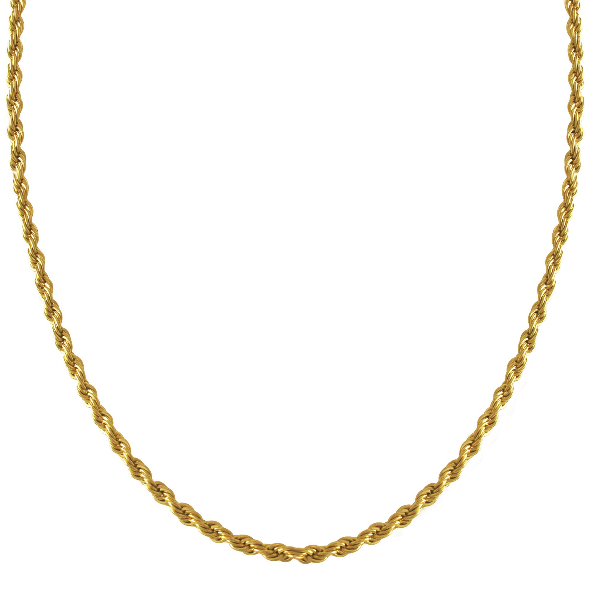 Gold Over Stainless Steel Rope Chain at Kmart.com