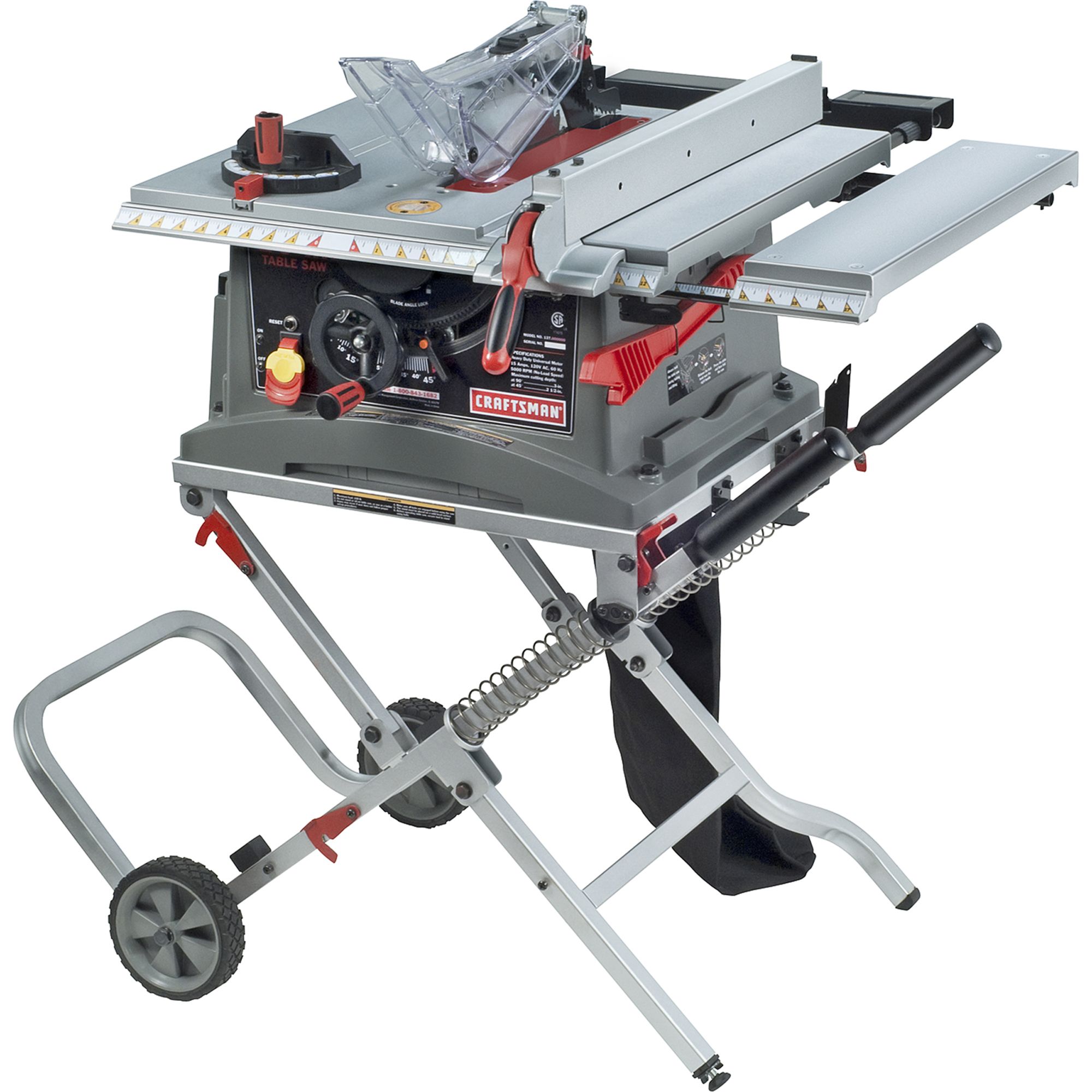 Craftsman - JT2502RC - 10" Jobsite Table Saw with Folding Stand (28463 ...