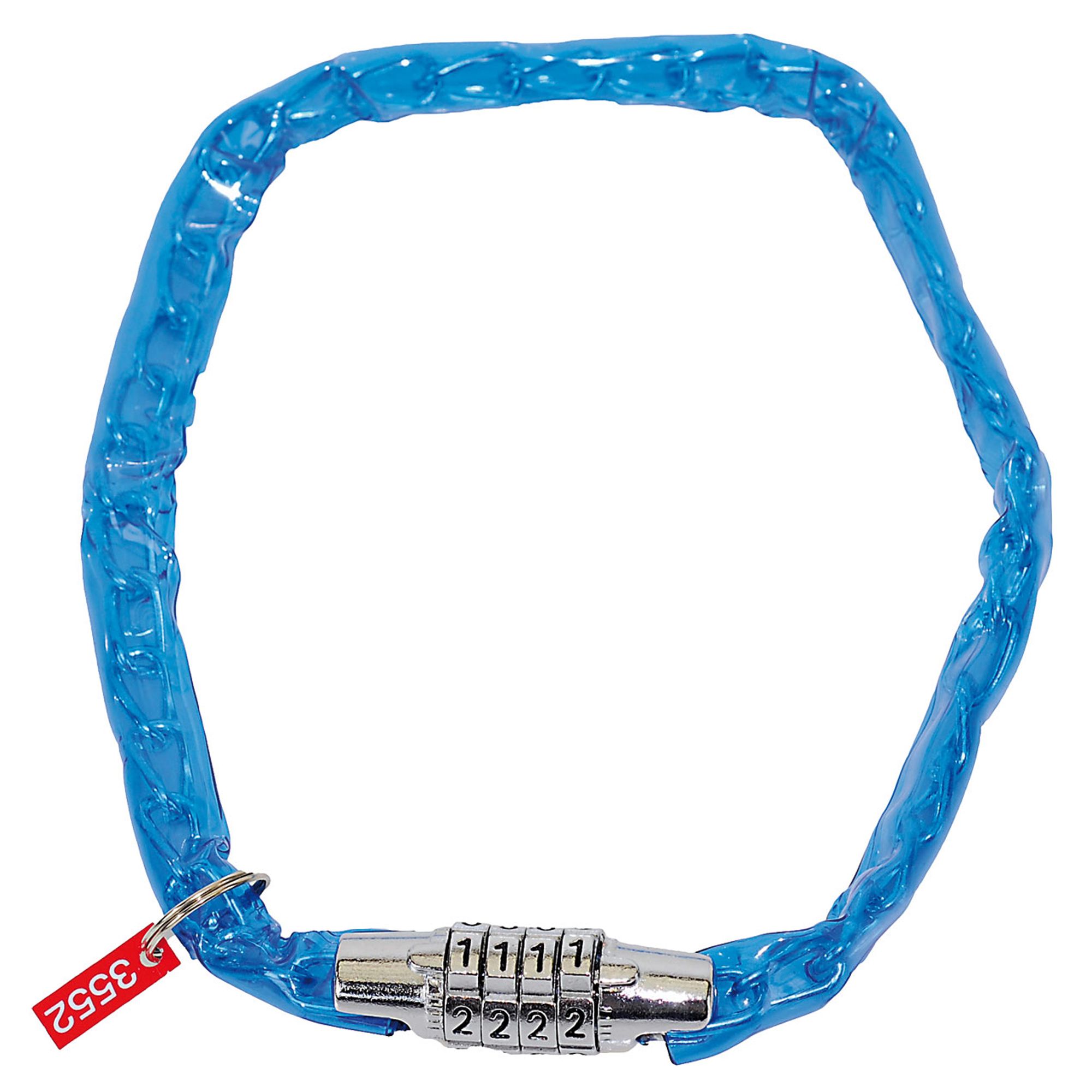 Ventura Combo Chain Bike Lock Blue indoor bike trainer