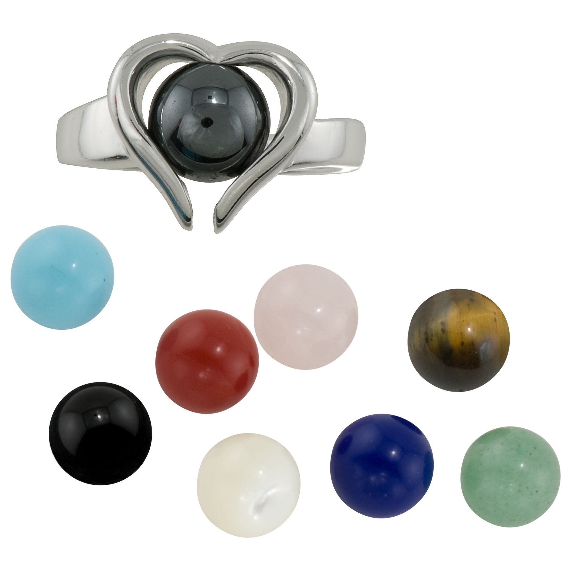 Sterling Silver Interchangeable Heart Ring at Kmart.com