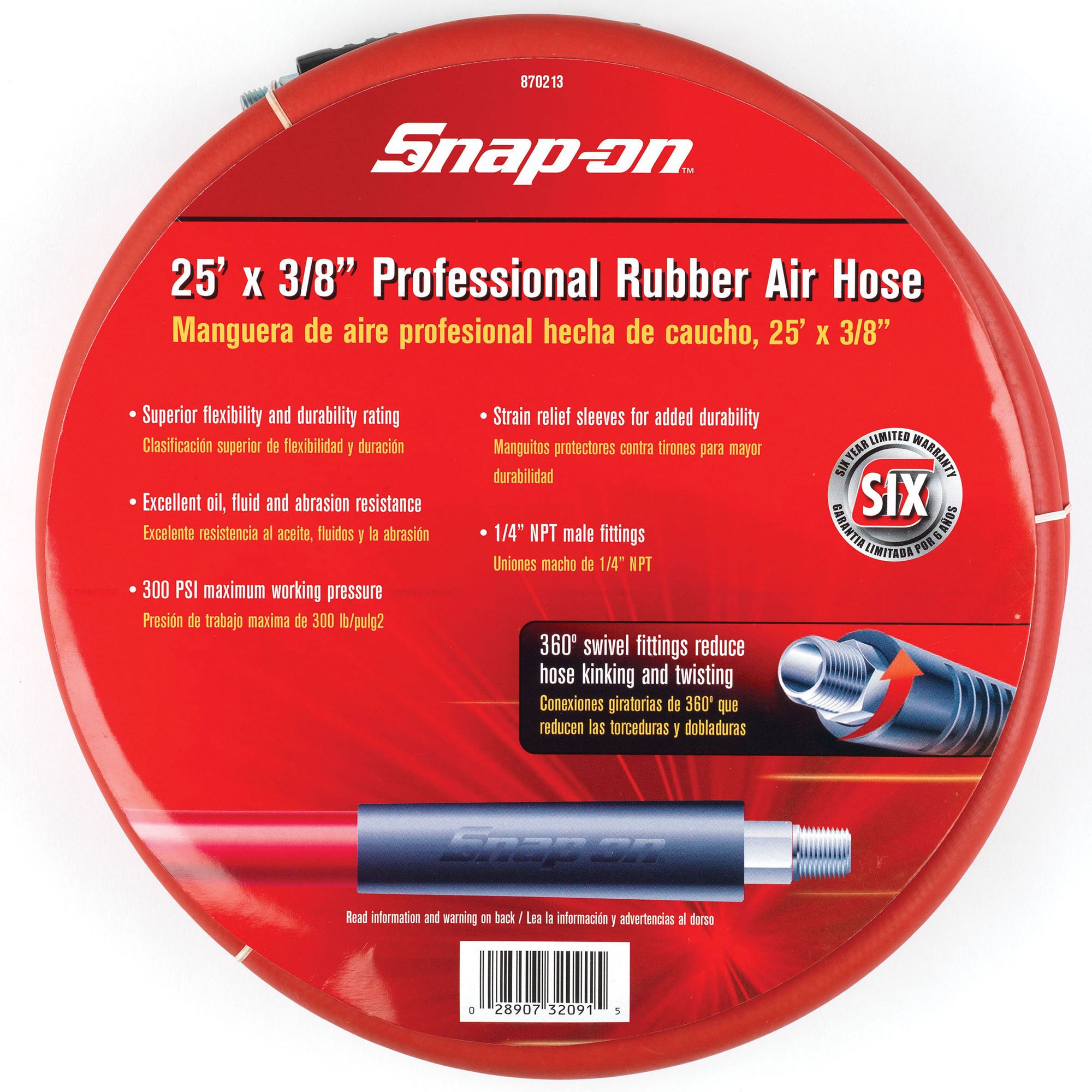 Snap-on&reg; 3/8 in. x 25 ft. Rubber Snap On Hose at Sears.com