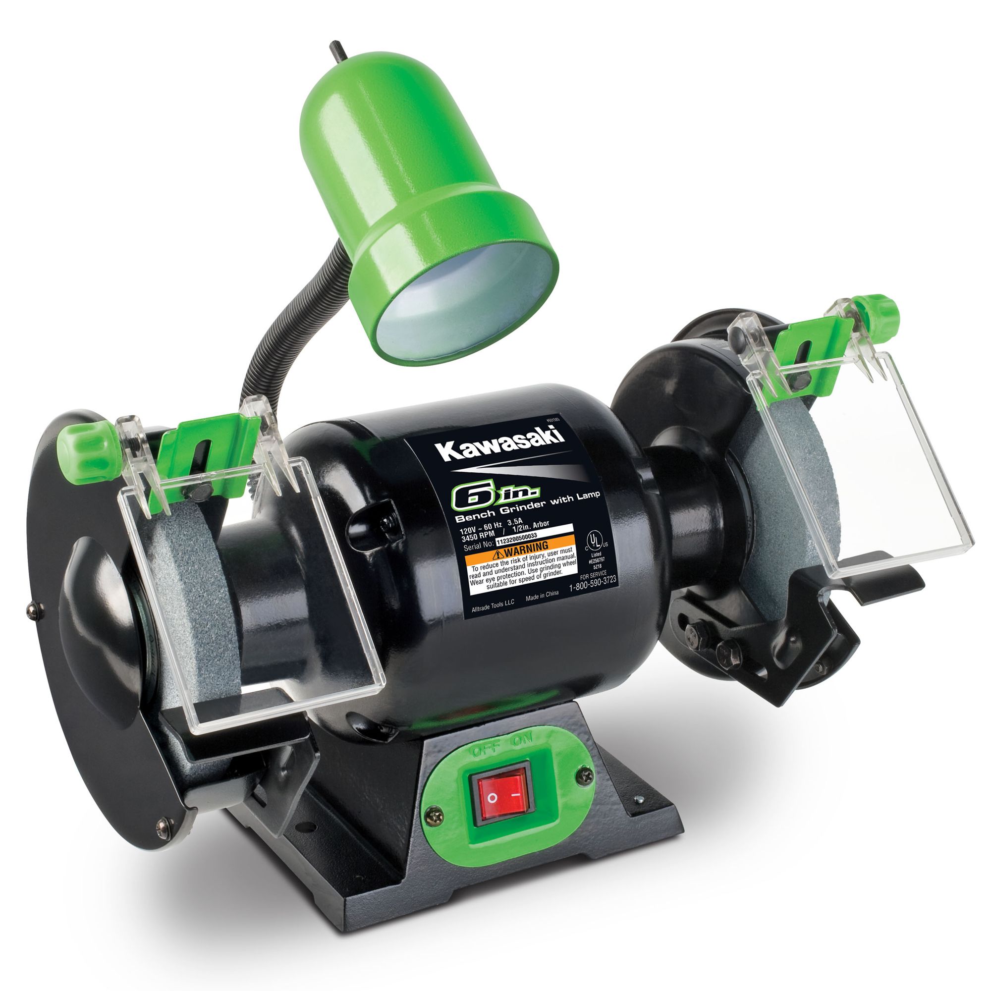 Kawasaki™ 6 in. Bench Grinder with Worklight
