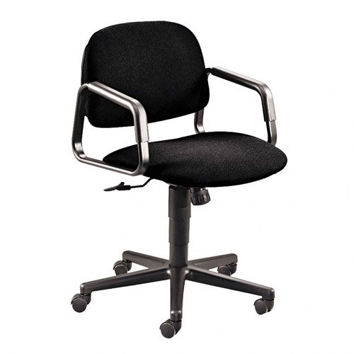 HON Mid-Back Swivel/Tilt Chair, Black Olefin