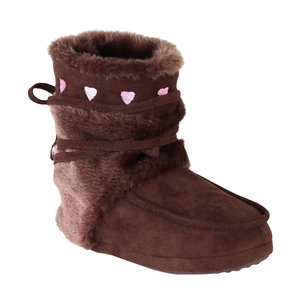 Girl&#39;s Amore Bootie Slipper &#45; Brown