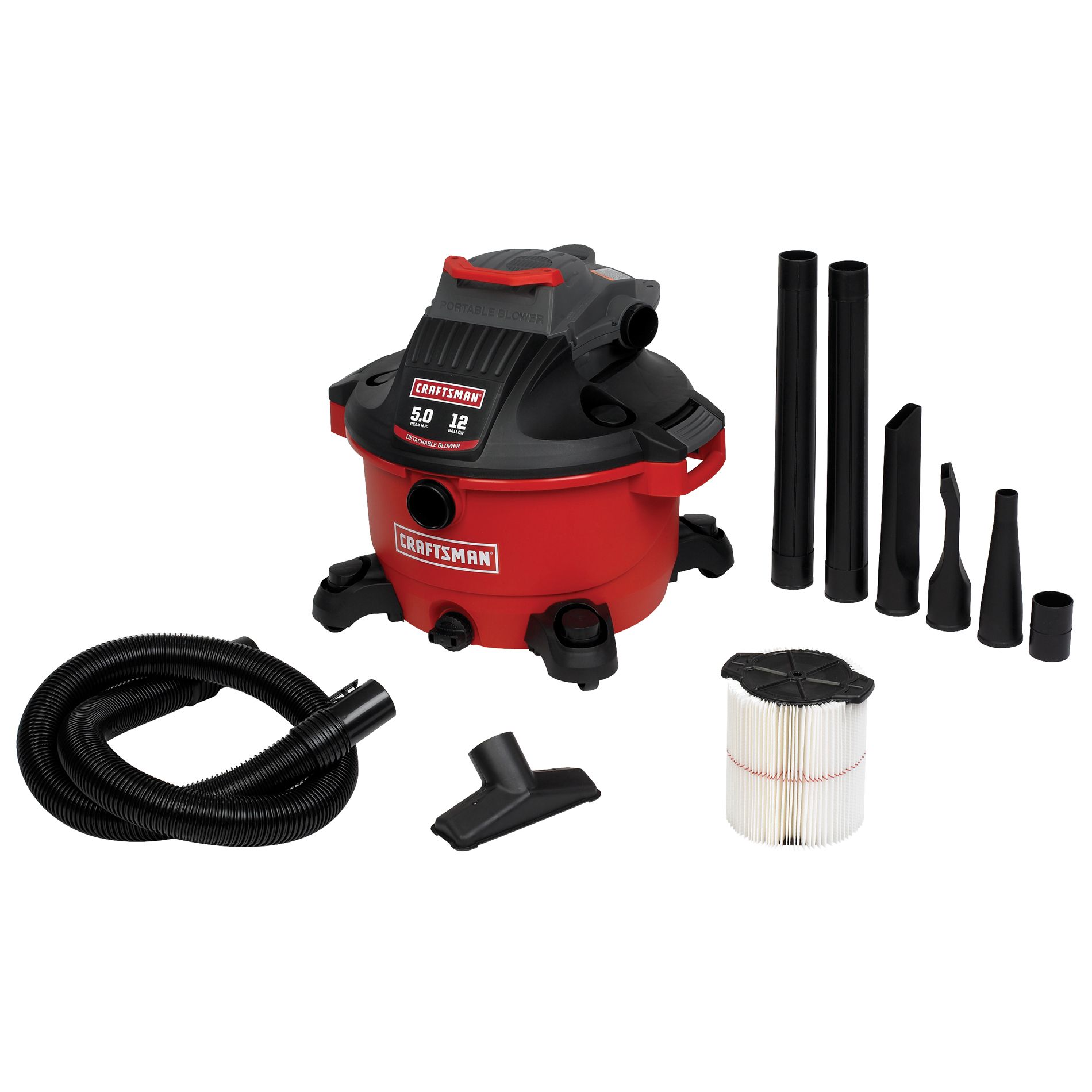 Craftsman 12 gal, 5.0 Peak HP Detachable Wet/Dry Vac Shop Your Way