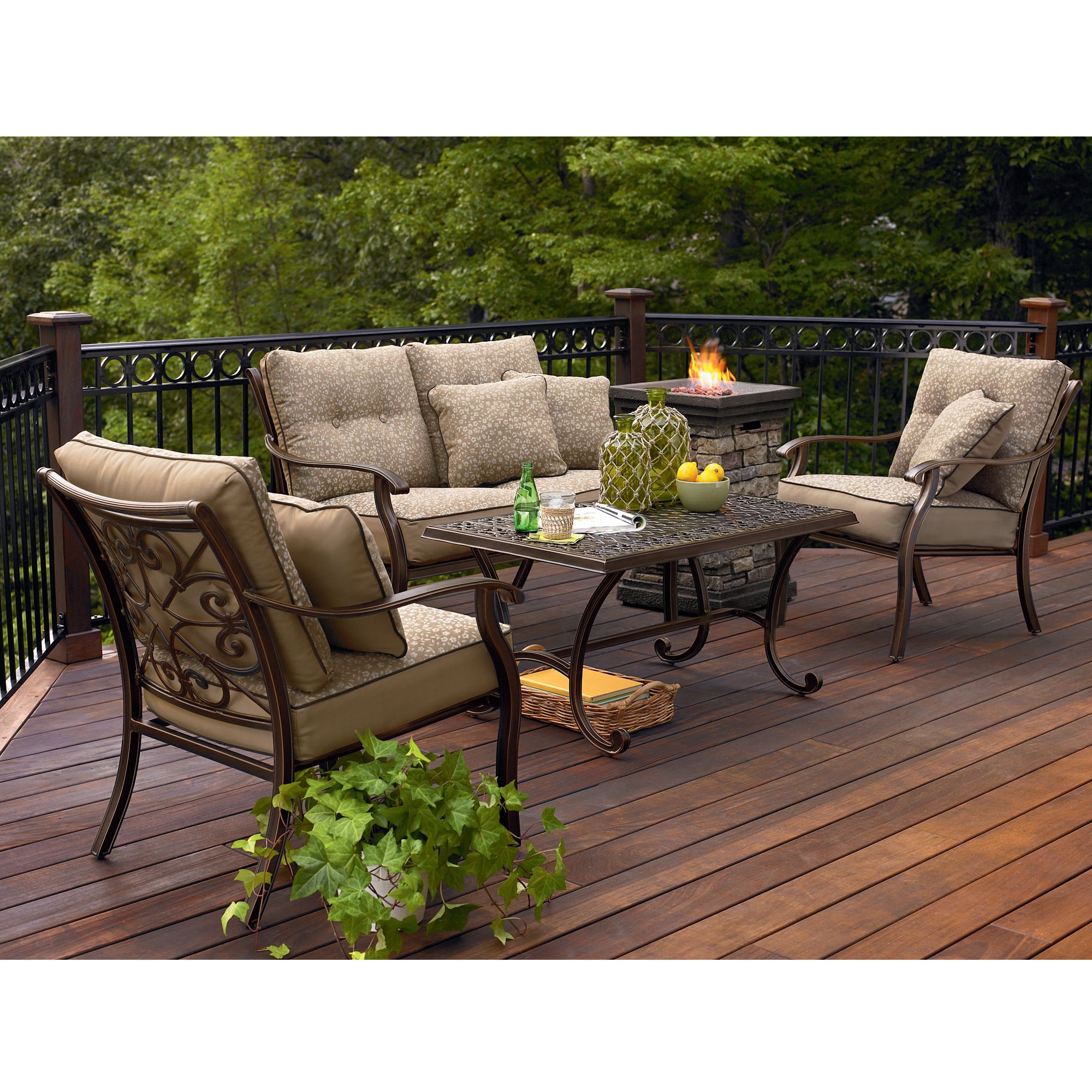 Review Agio Fair Oaks 4pc Seating Set Best Patio Furniture 2014