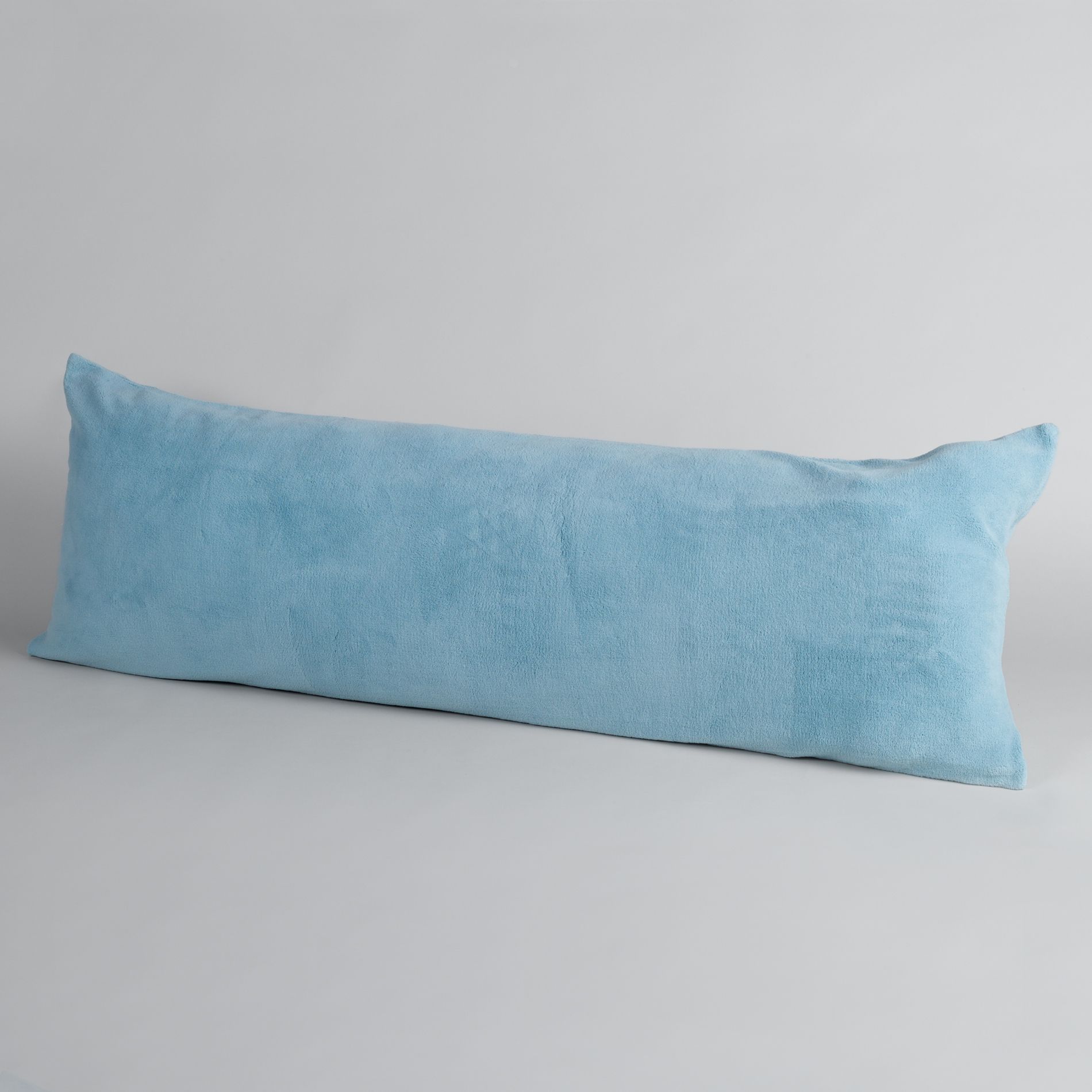 Plush Body Pillow Covers-Aqua