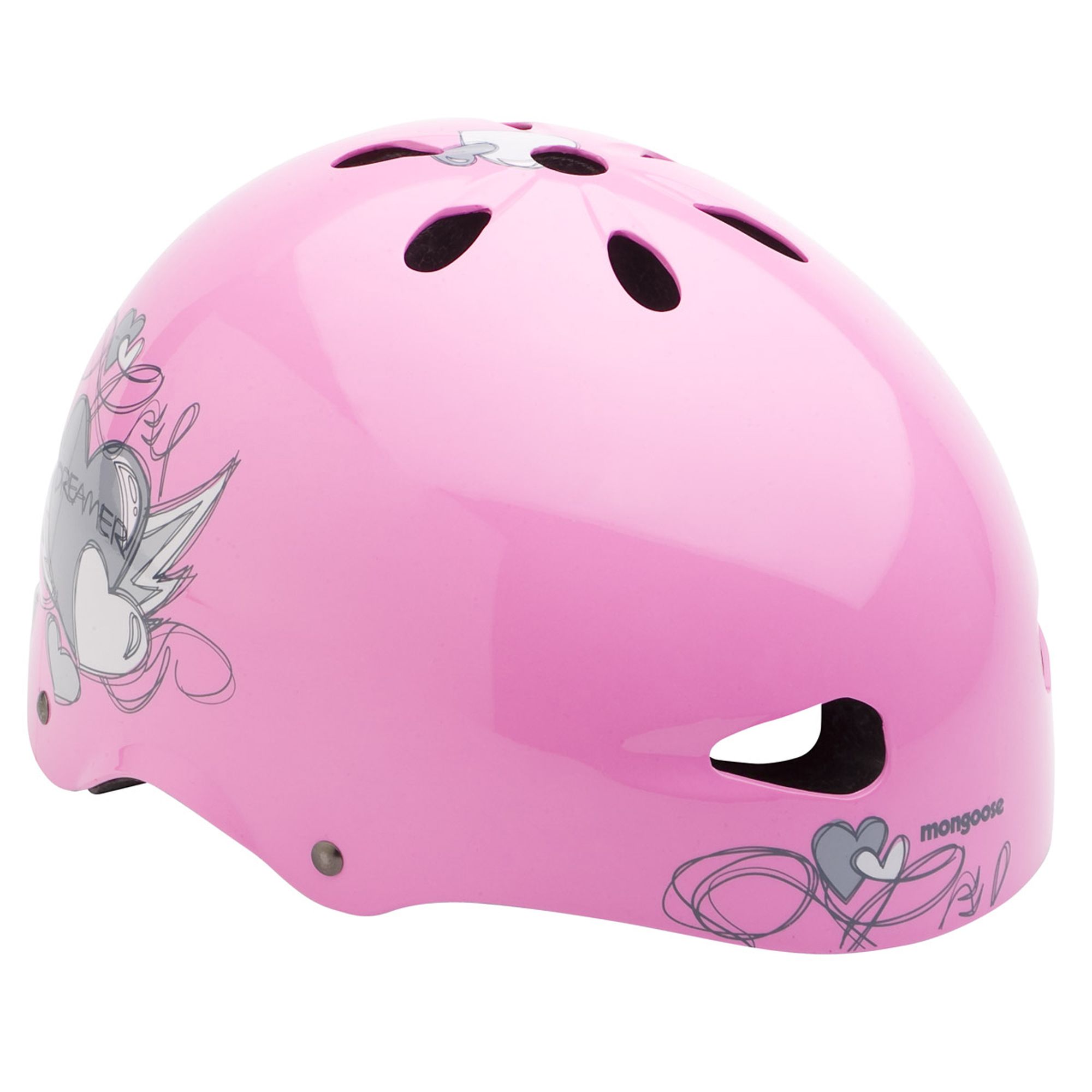 Mongoose Hearts Youth Helmet - Pink at Kmart.com