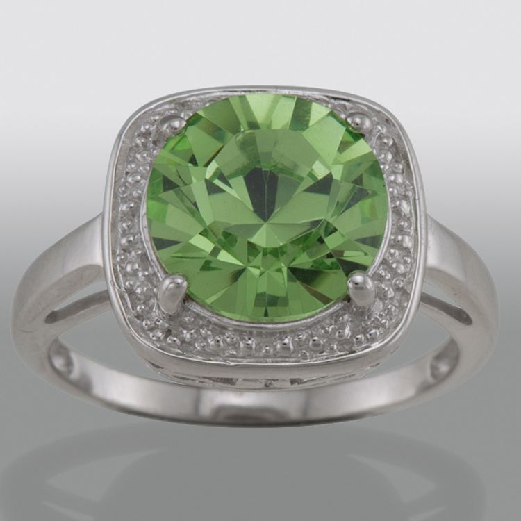 Genuine Swarovski Green Crystal Ring