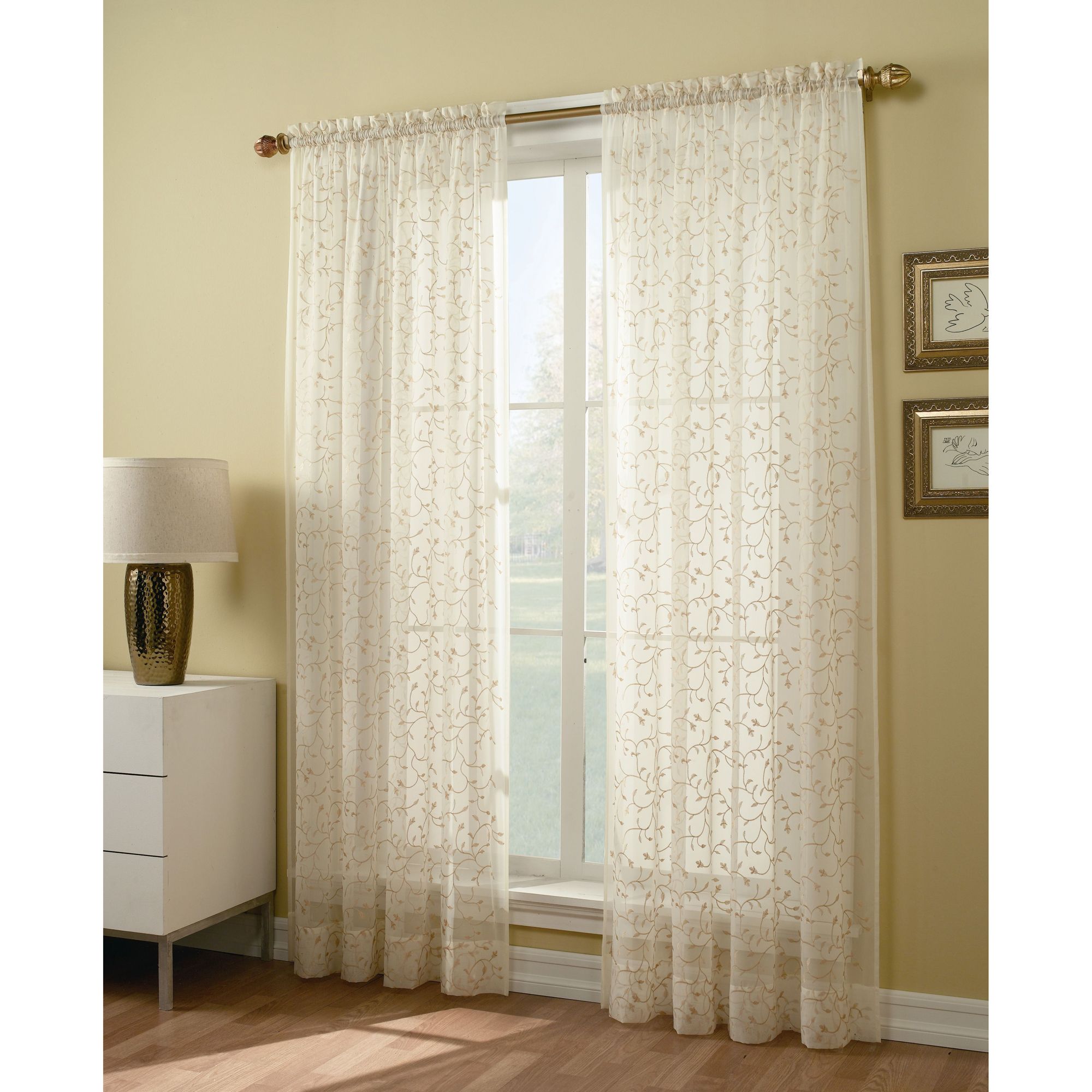 84 Inch Sheer Window Panel Find Voile Curtains At Sears