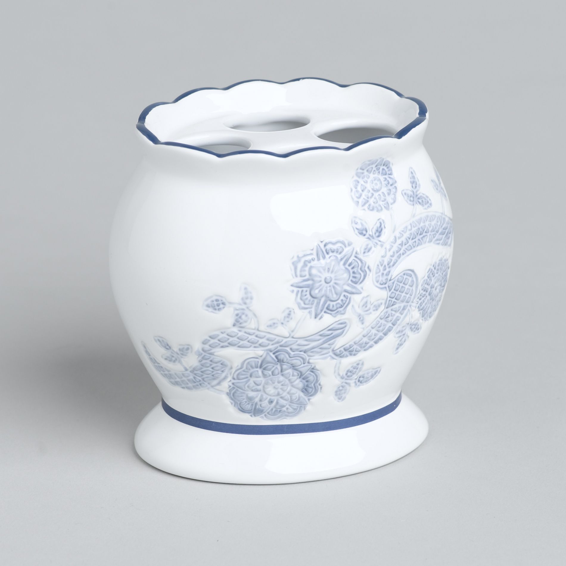 Country Living Porcelain Blossom Toothbrush Holder - Bed & Bath ...