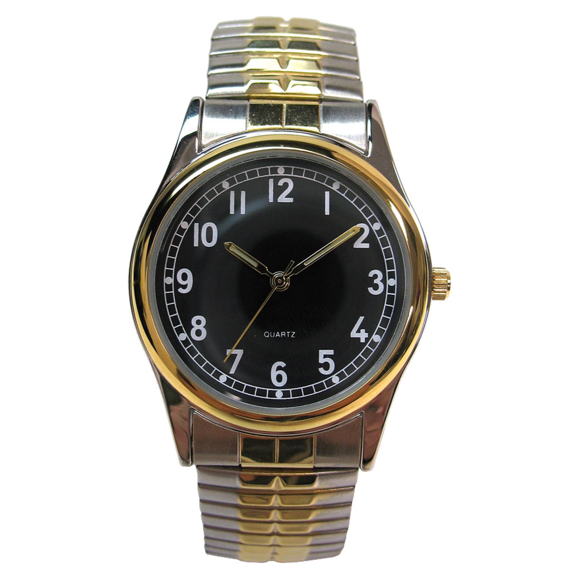 Two Tone Watch with Black Dial at Kmart.com