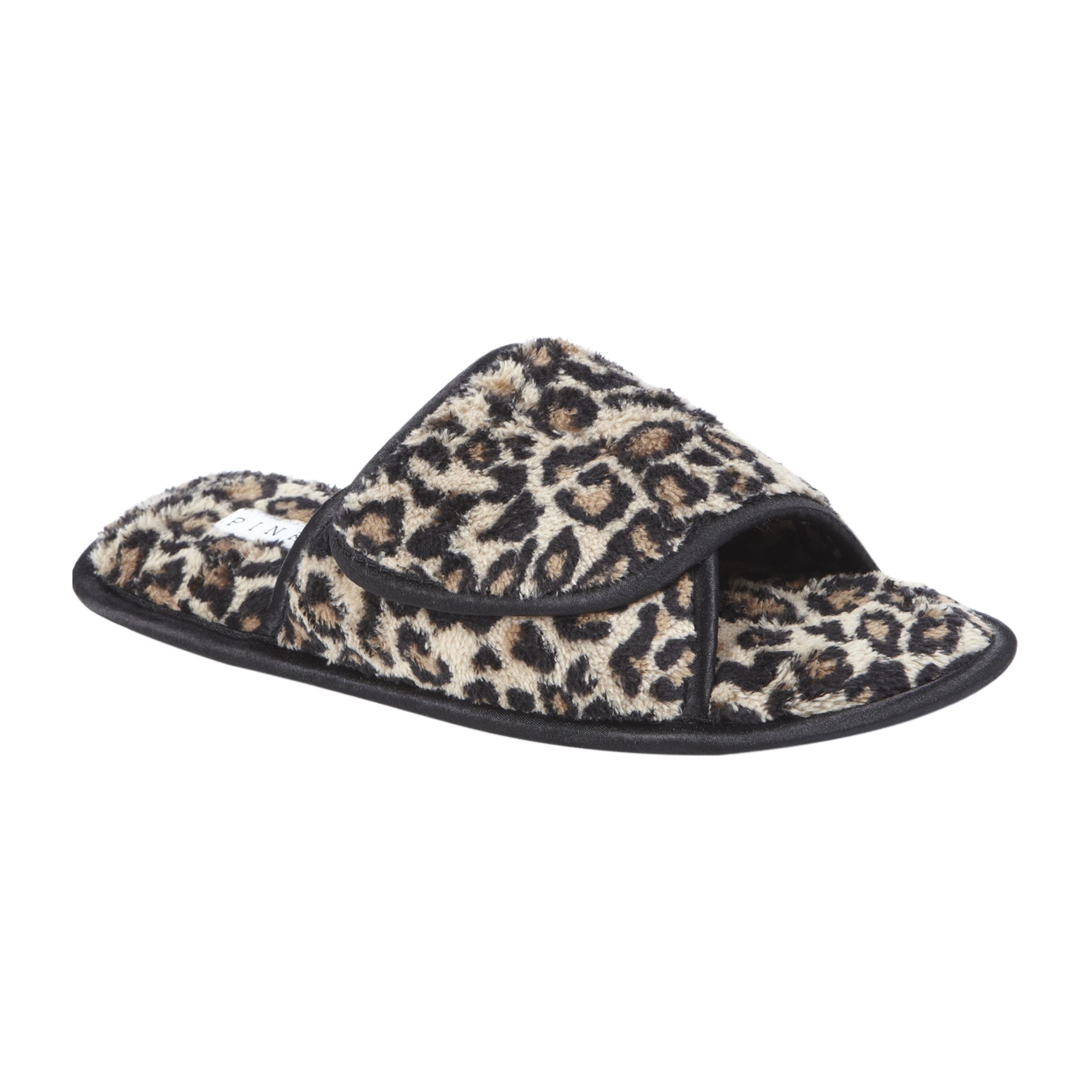 Pink K Women's Molina Open Toe Scuff Slipper Wide Width - Leopard at Kmart.com