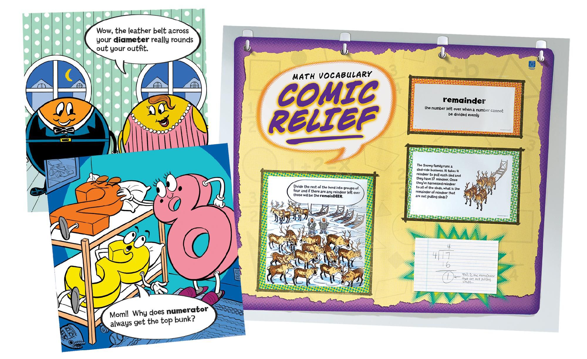 Math Vocabulary Comic Relief Grades4