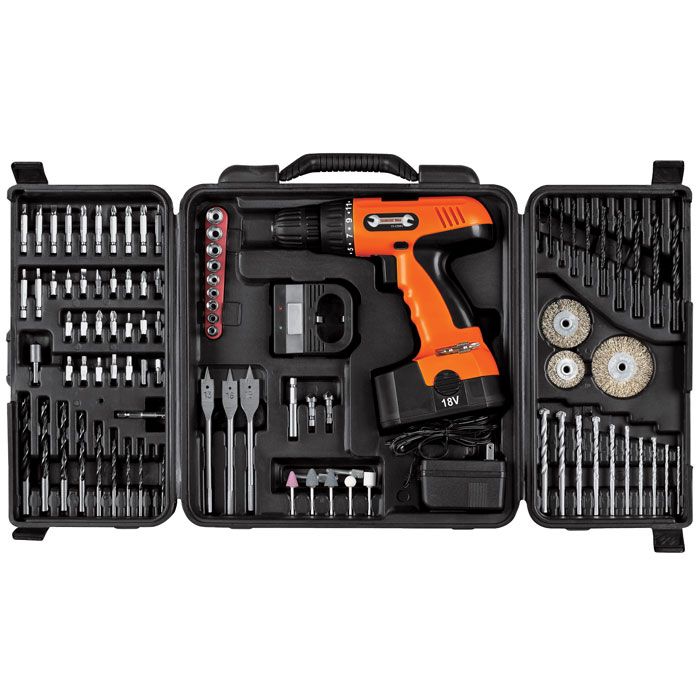 Stalwart 18V Cordless Drill Set -