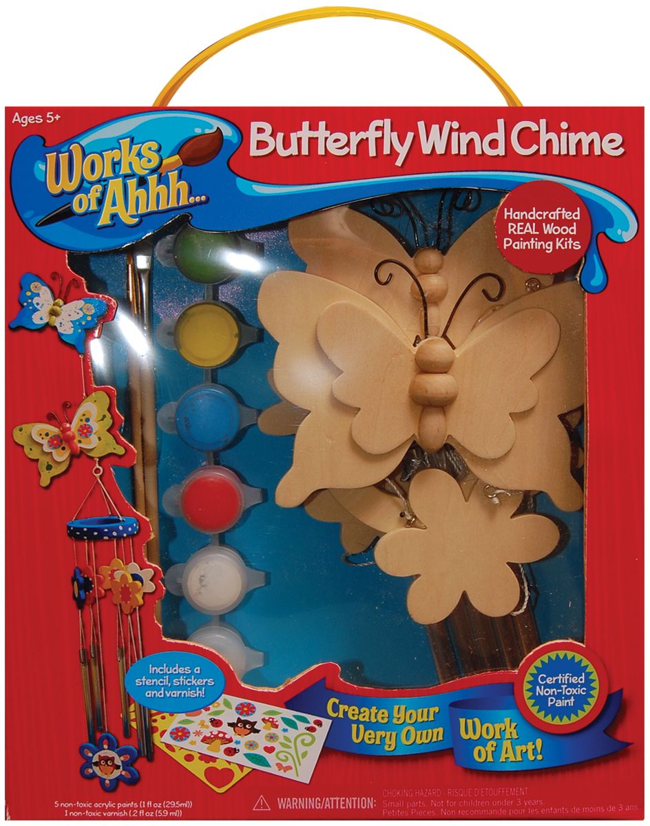 MASTERPIECES Works Of Ahh Butterfly Wind Chimes Wood Paint Kit at Kmart.com
