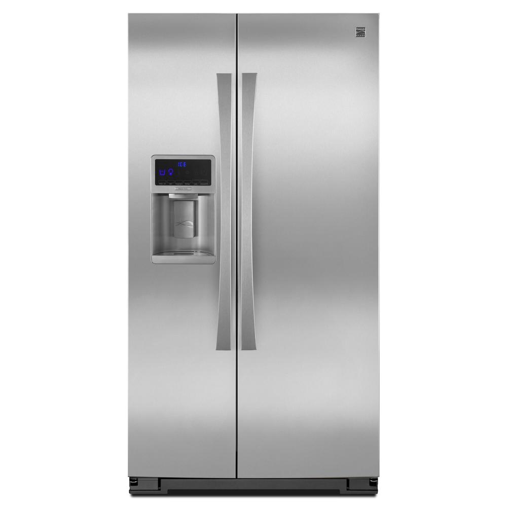 Kenmore Elite 51183 29 2 Cu Ft Side By Side Refrigerator W Genius Cool Stainless Steel
