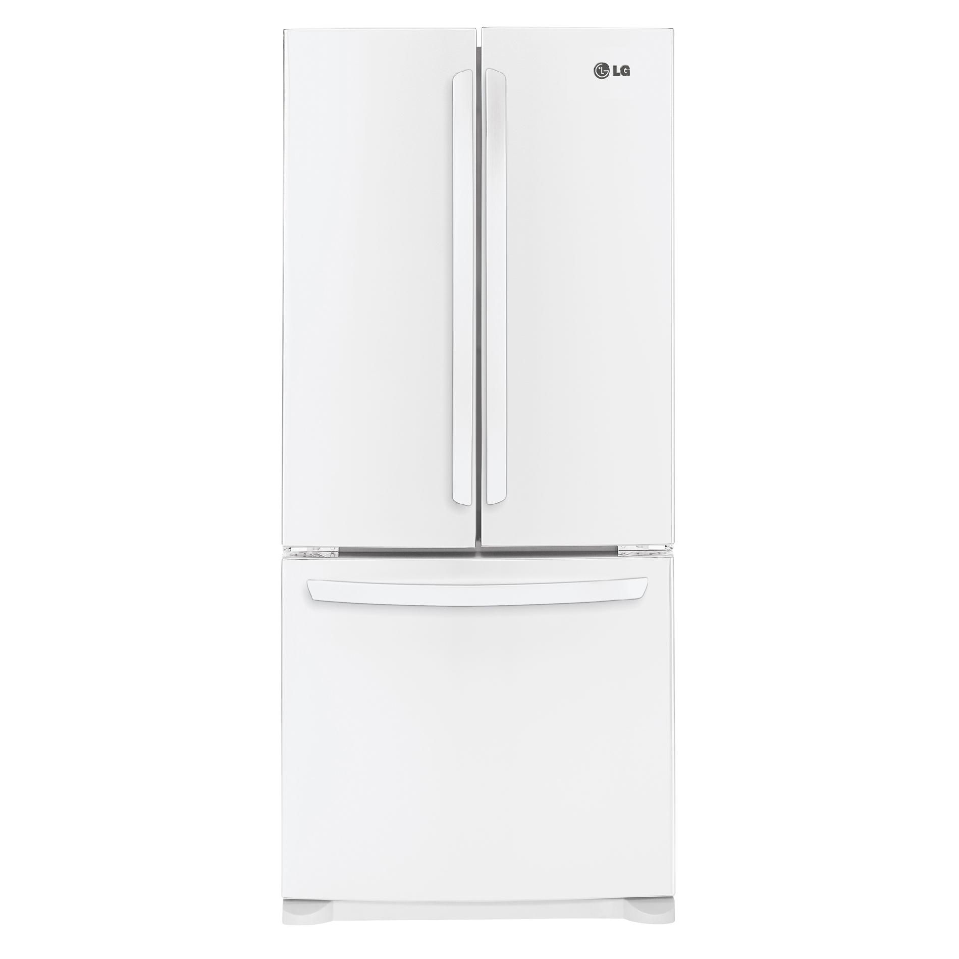 LG 19.7 cu. ft. French-Door Bottom-Freezer Refrigerator, White (LFC20770SW)