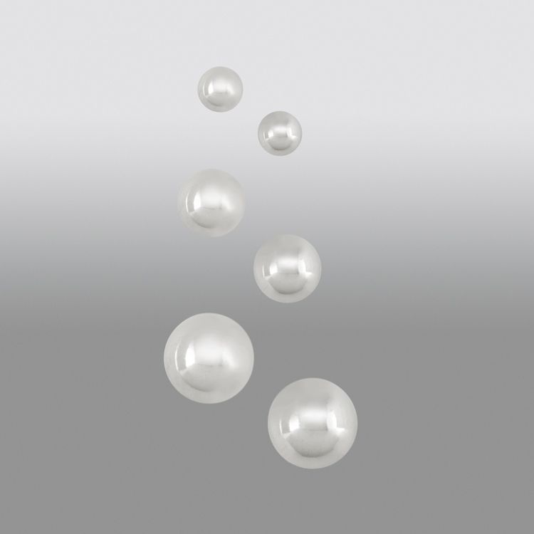Ball 4, 6, and 8 MM Stud Earring Set in Sterling Silver at Kmart.com