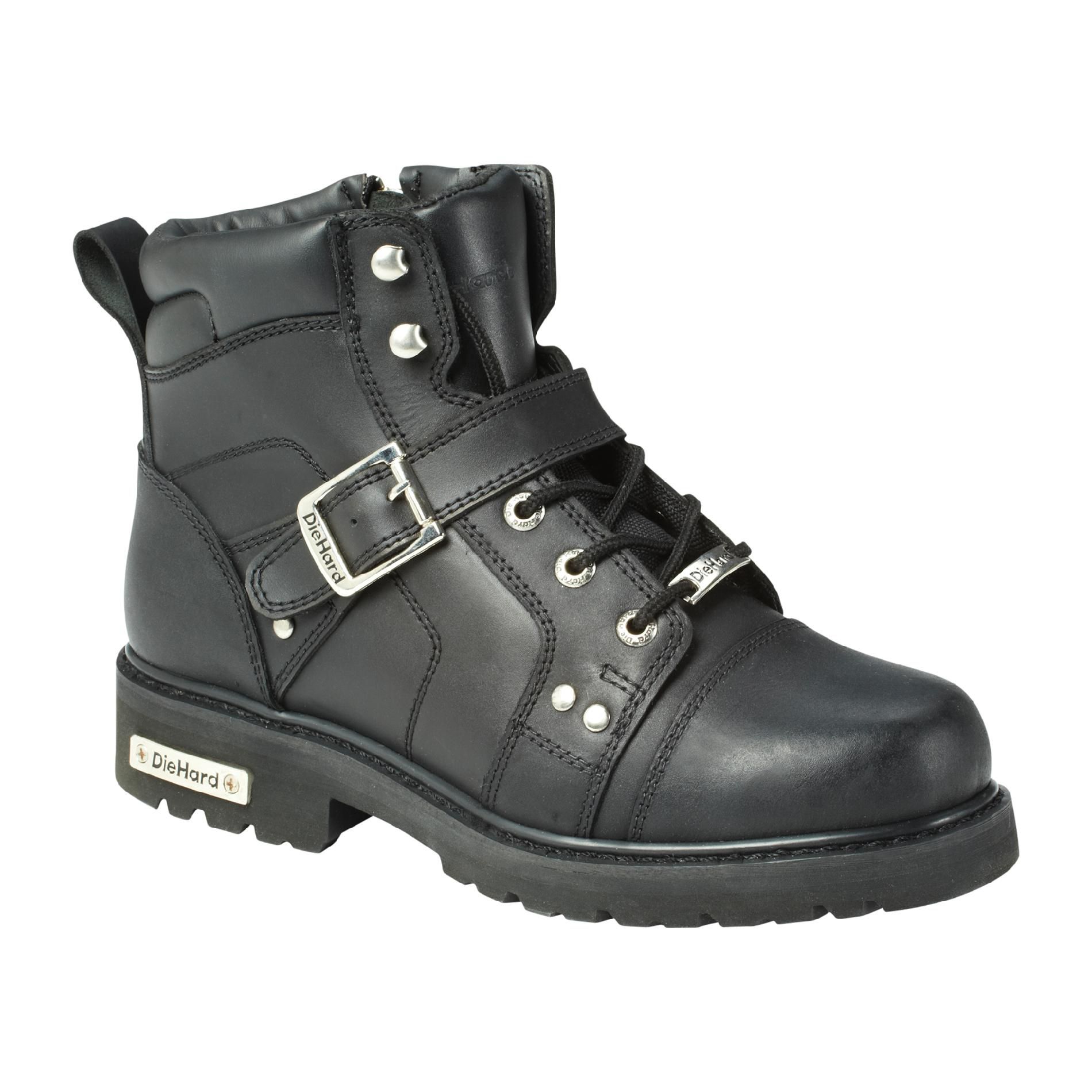DieHard Mens Killroy Lace Up Biker Boot - Black at Kmart.com