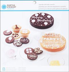 Martha Stewart Modern Festive Cake And Cupcake Stencils