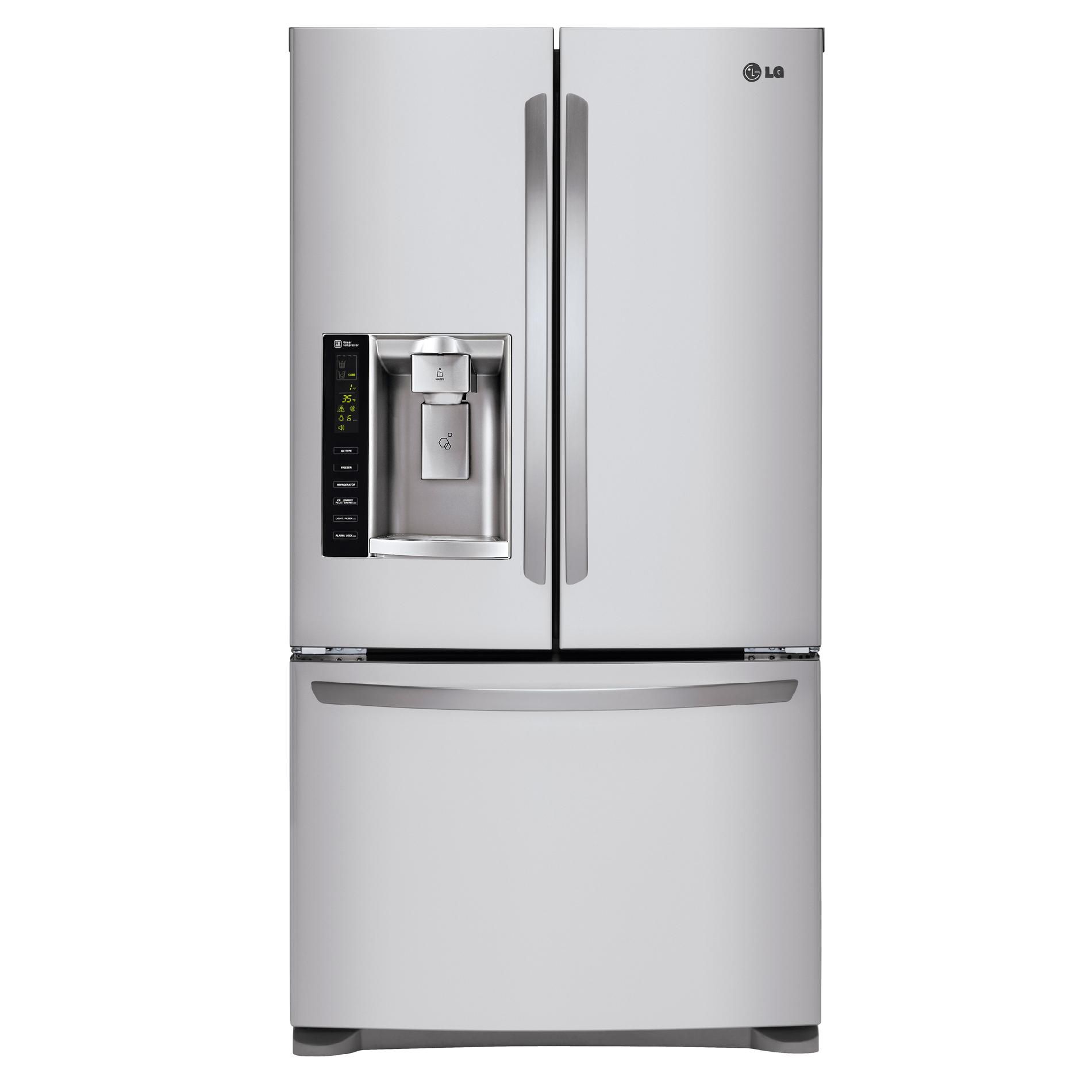 LG 24.7 cu. ft. French Door Bottom-Freezer Refrigerator Stainless steel