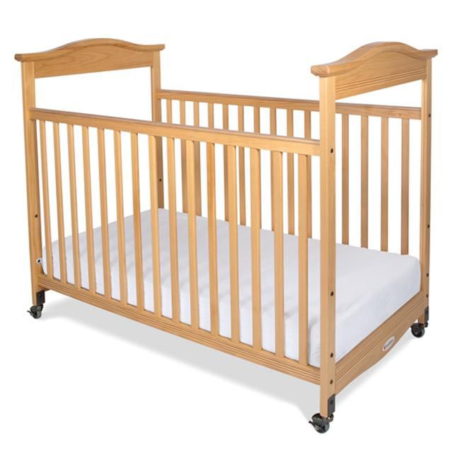 Foundations Biltmore, Full Size, Fixed Side, Clearview Crib Natural