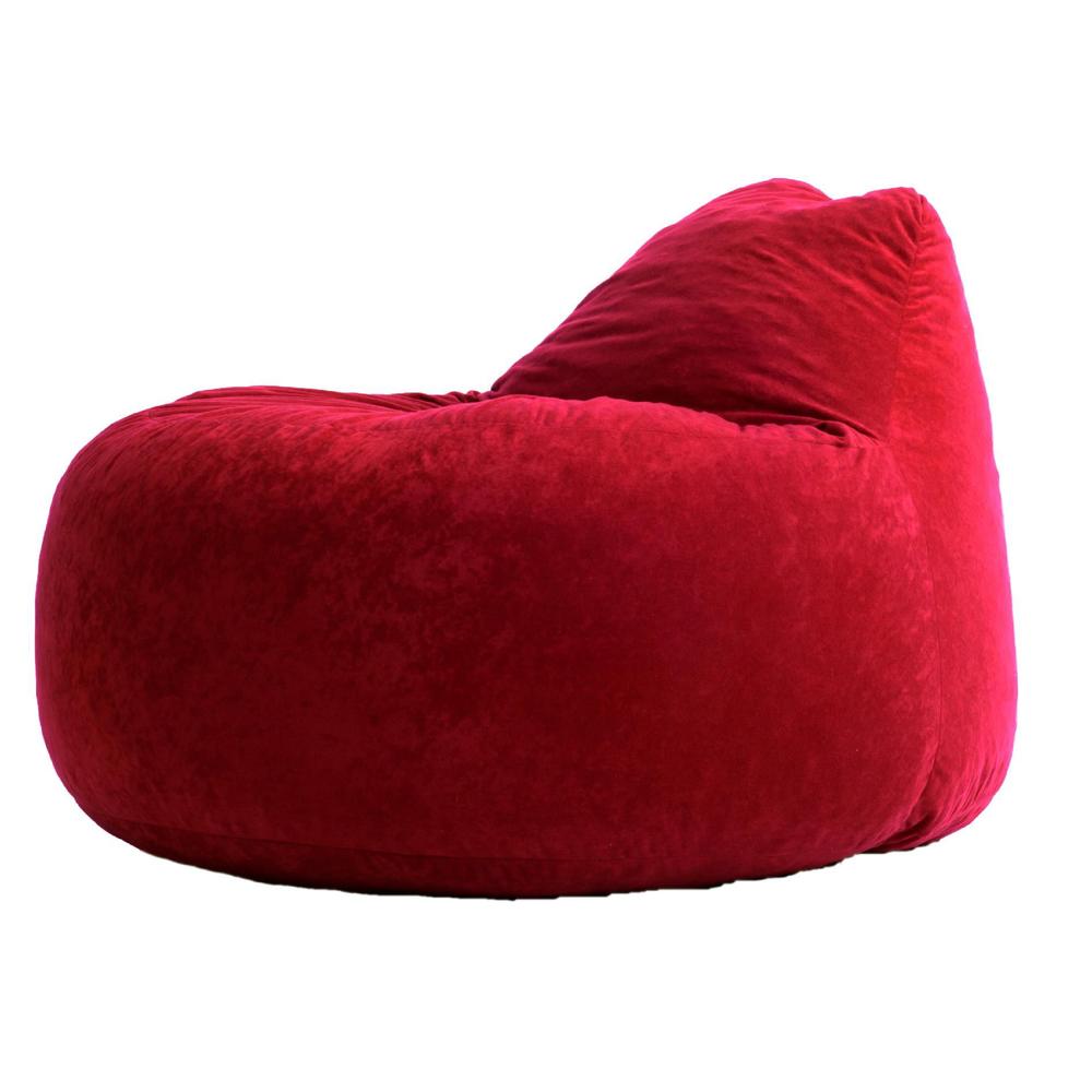 Fuf Chillum Bean Bag Chair in Sierra Red Comfort Suede