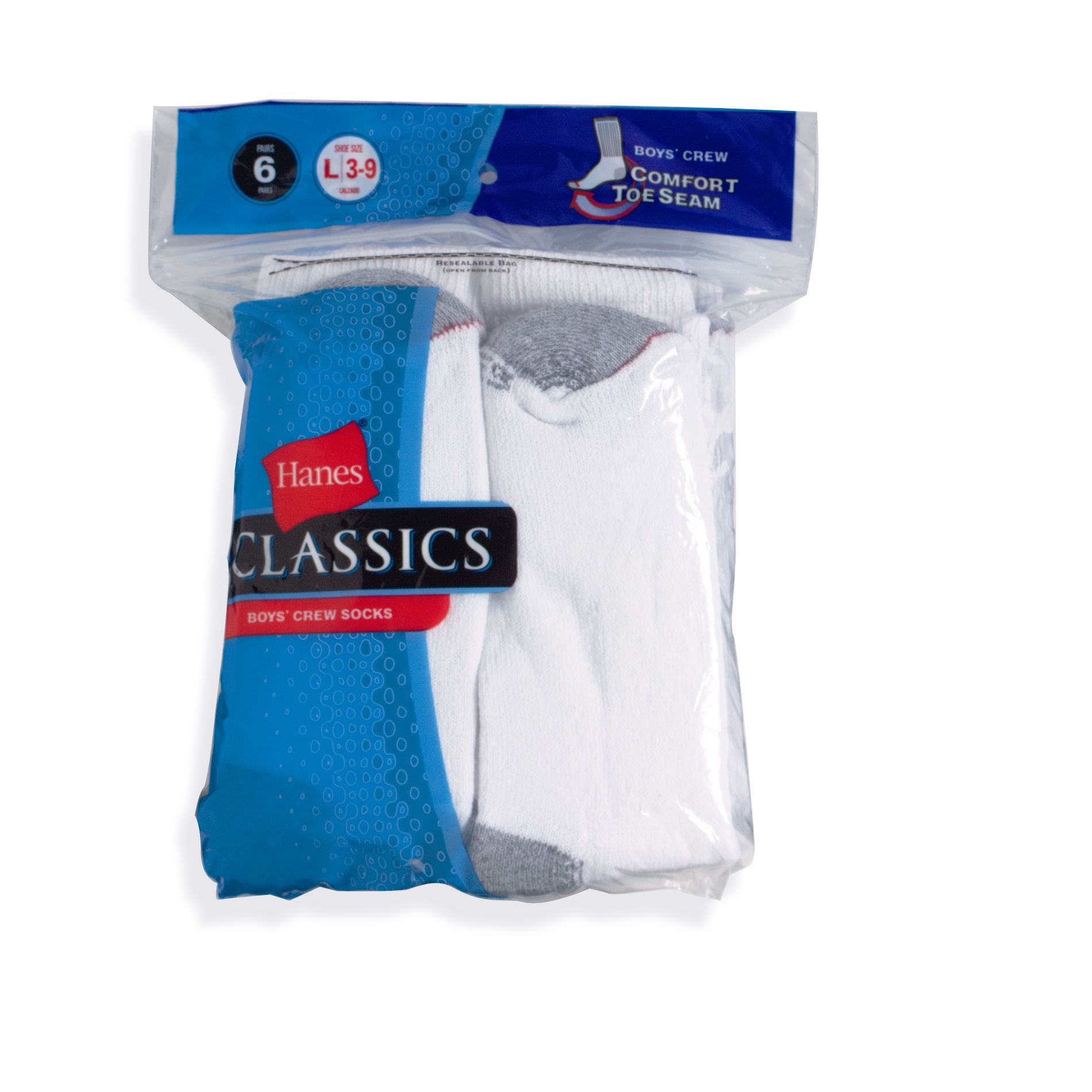 Hanes Boy's 4-20 Ankle Sock - 6 Pack at mygofer.com