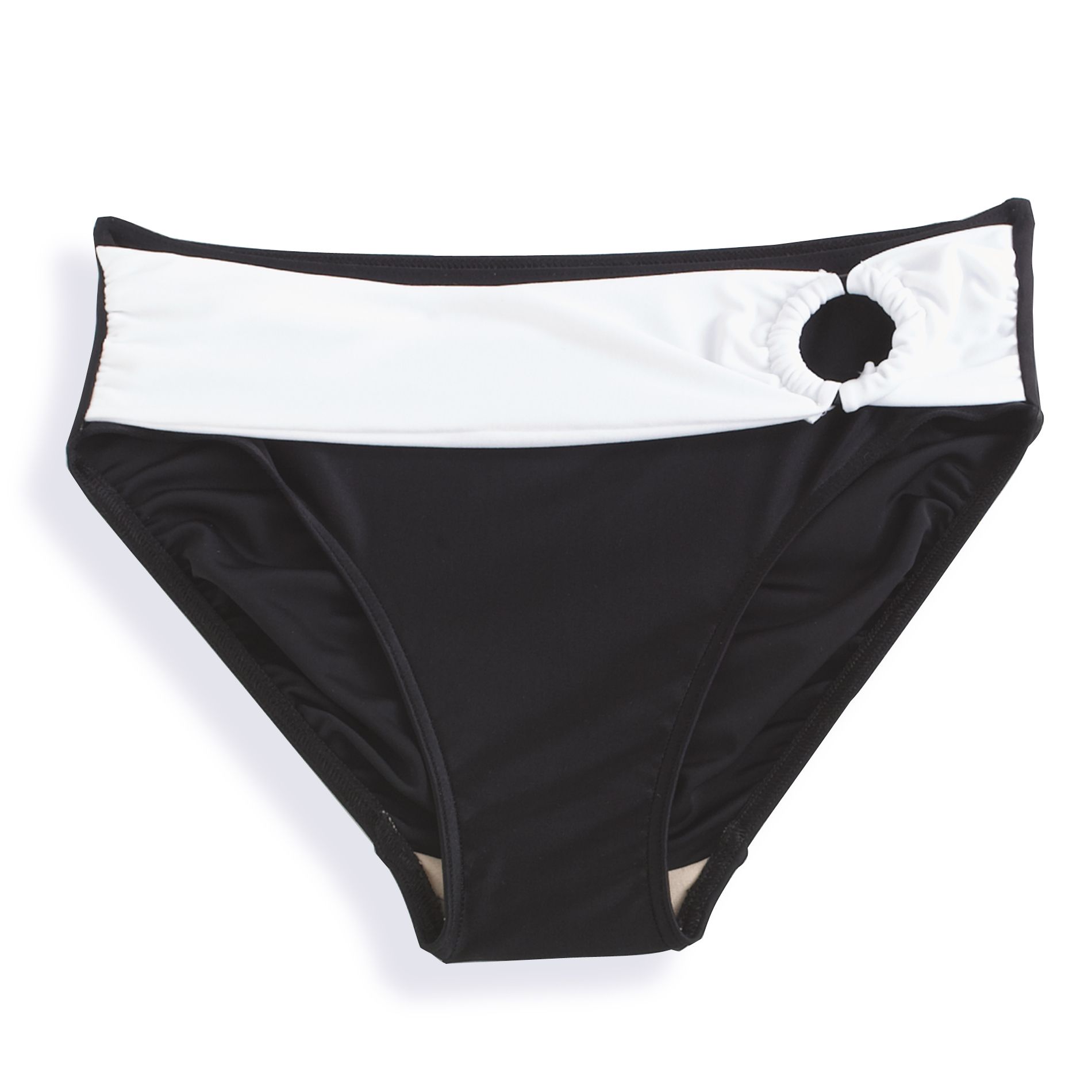 Classic Elements Classic Leaf Solid Black Bottom with White Belt at Kmart.com