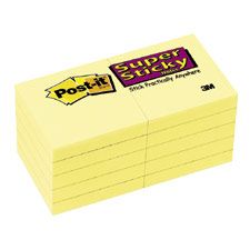 Super Sticky Post-it Notes, 2"x2", 10/PK, YW