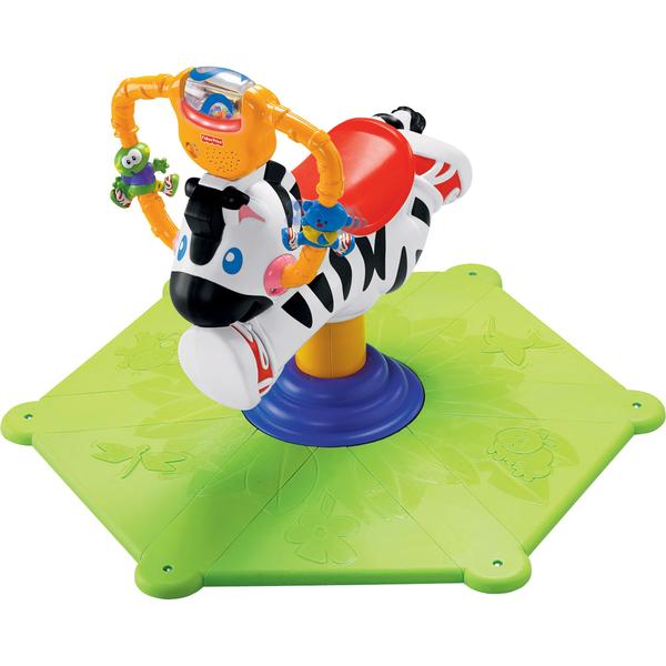 FisherPrice Go Baby Go Bounce & Spin Zebra™ Baby Baby Gear Baby Toys