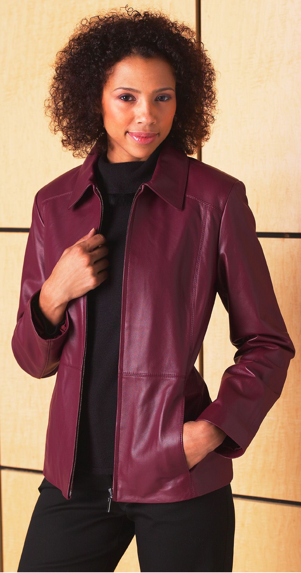Jessica Lambskin Jacket at mygofer.com