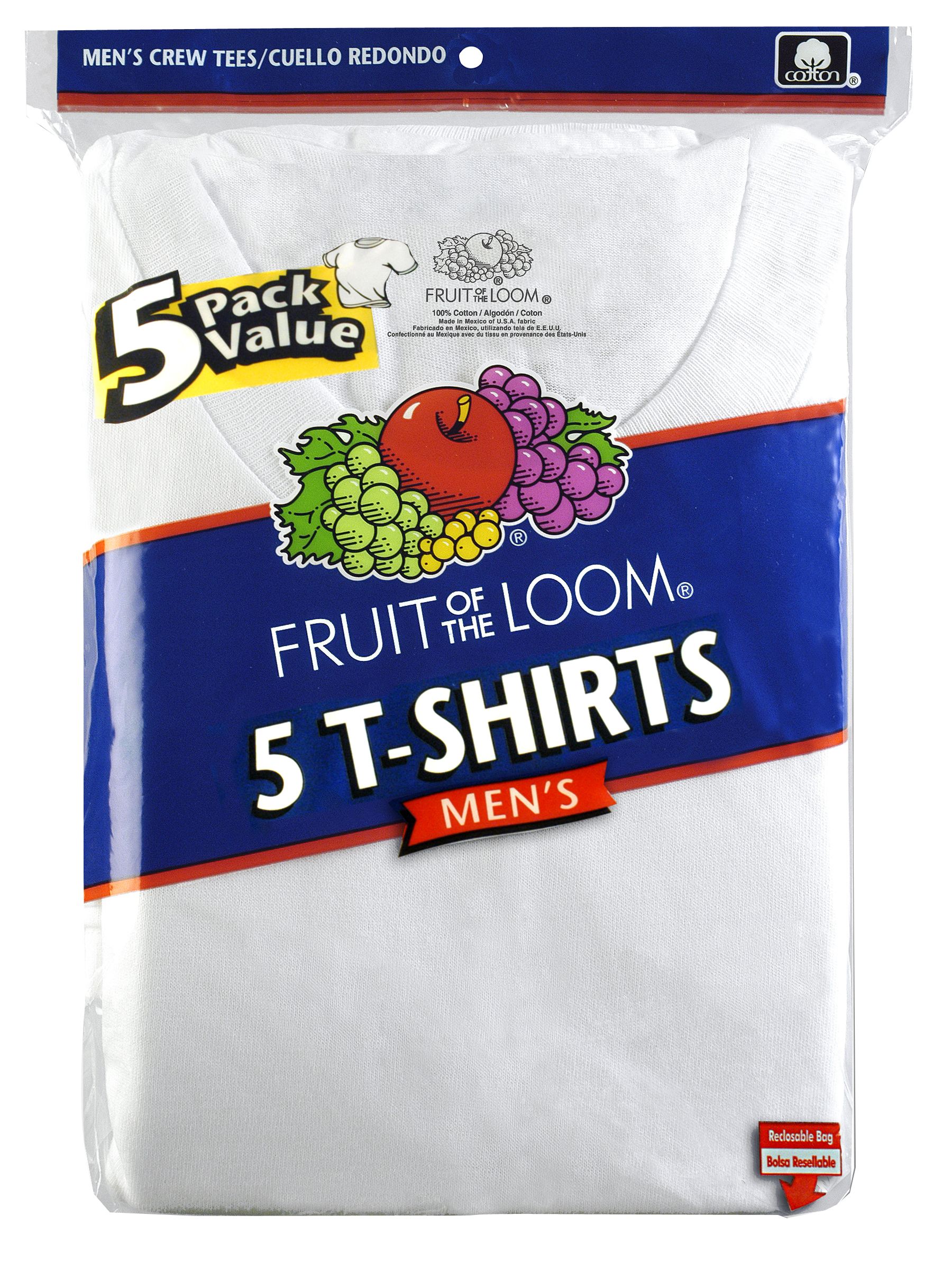 Fruit of the Loom Men's T-Shirts - 5 Pack at mygofer.com