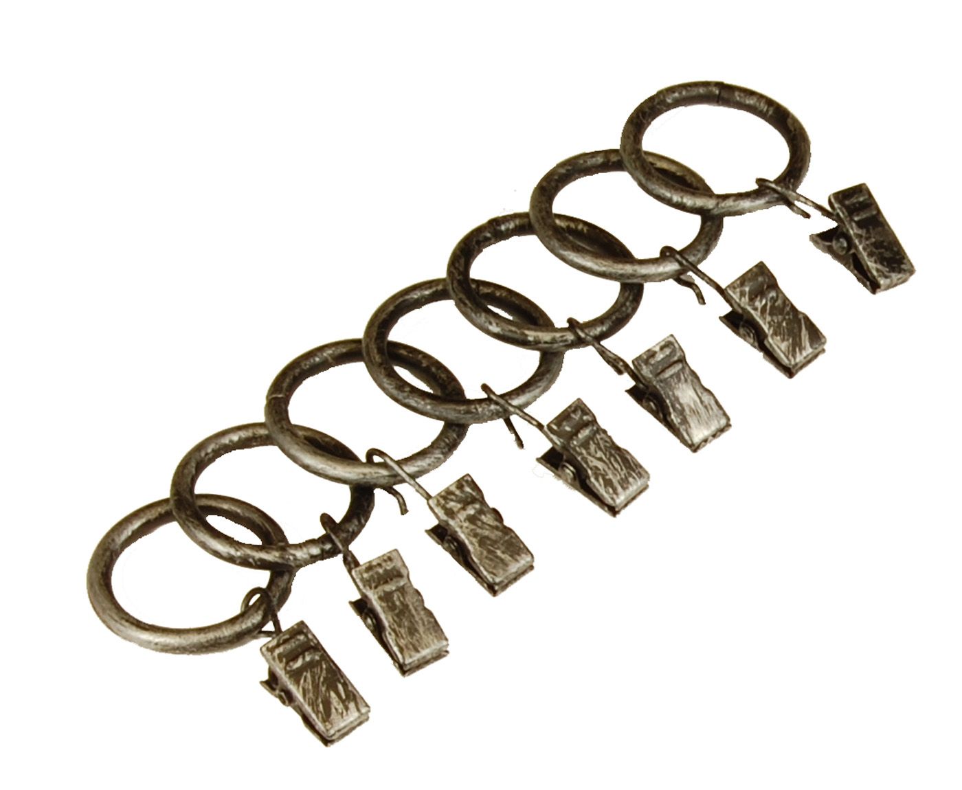 BCL Heavy Duty Clip Rings for 5/8-inch Diameter Rod Sets, Set of 14, Antique Silver Finish at Kmart.com