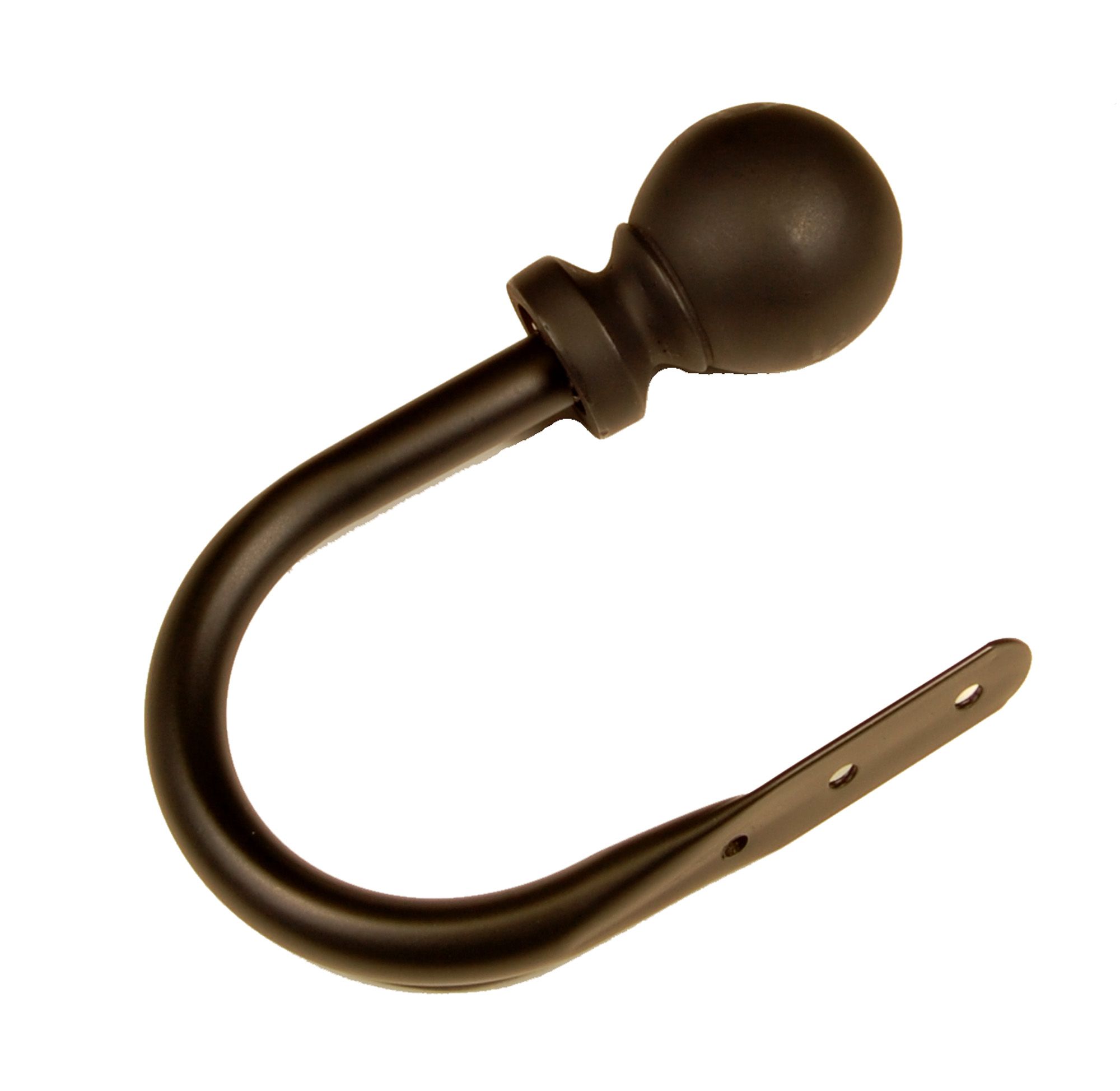 BCL Classic Ball Holdback, Set of 2, Black Finish, Matches 1.25-inch Diameter Rod Set at Kmart.com