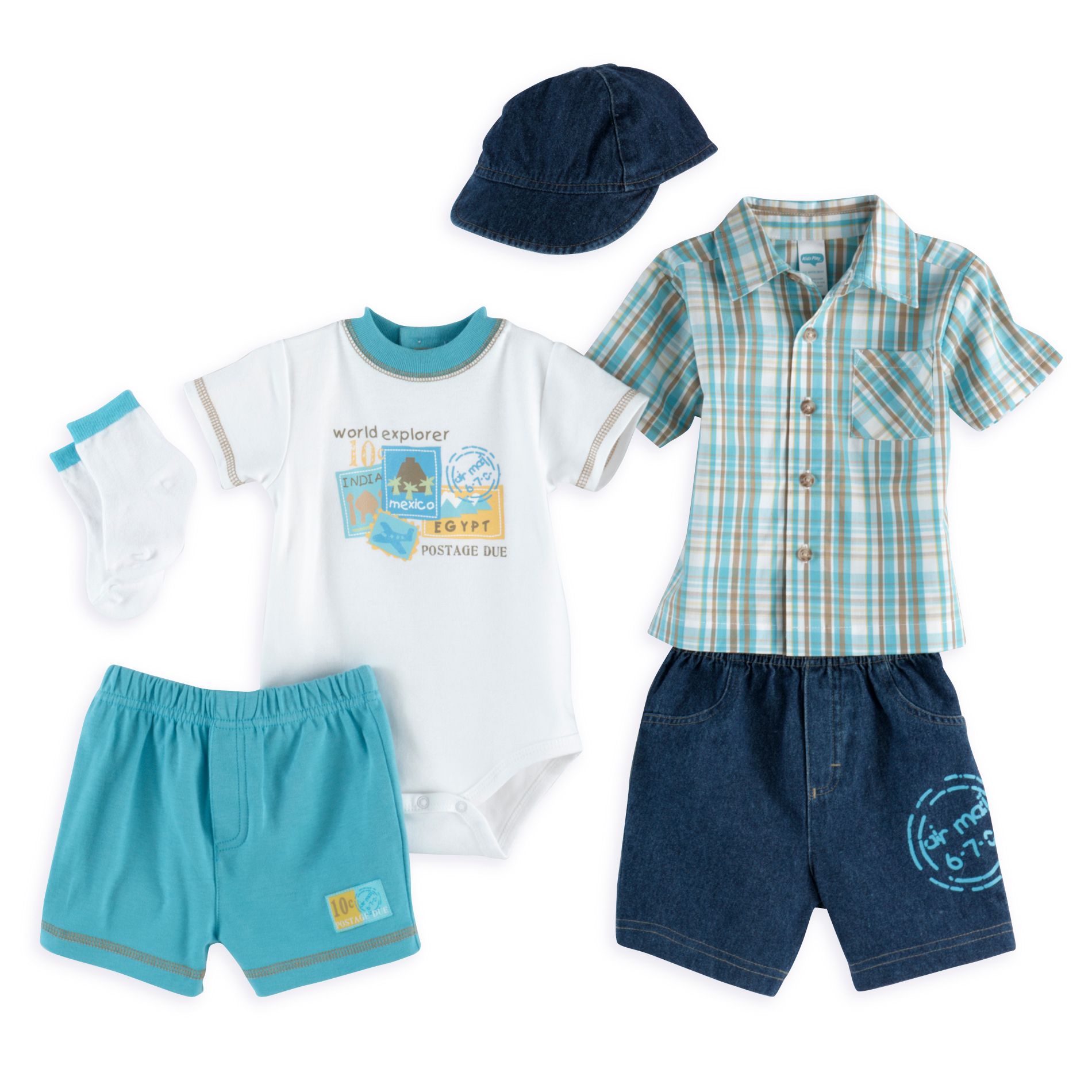 Kids Play Newborn 6 Piece Explorer Playwear Set at Kmart.com
