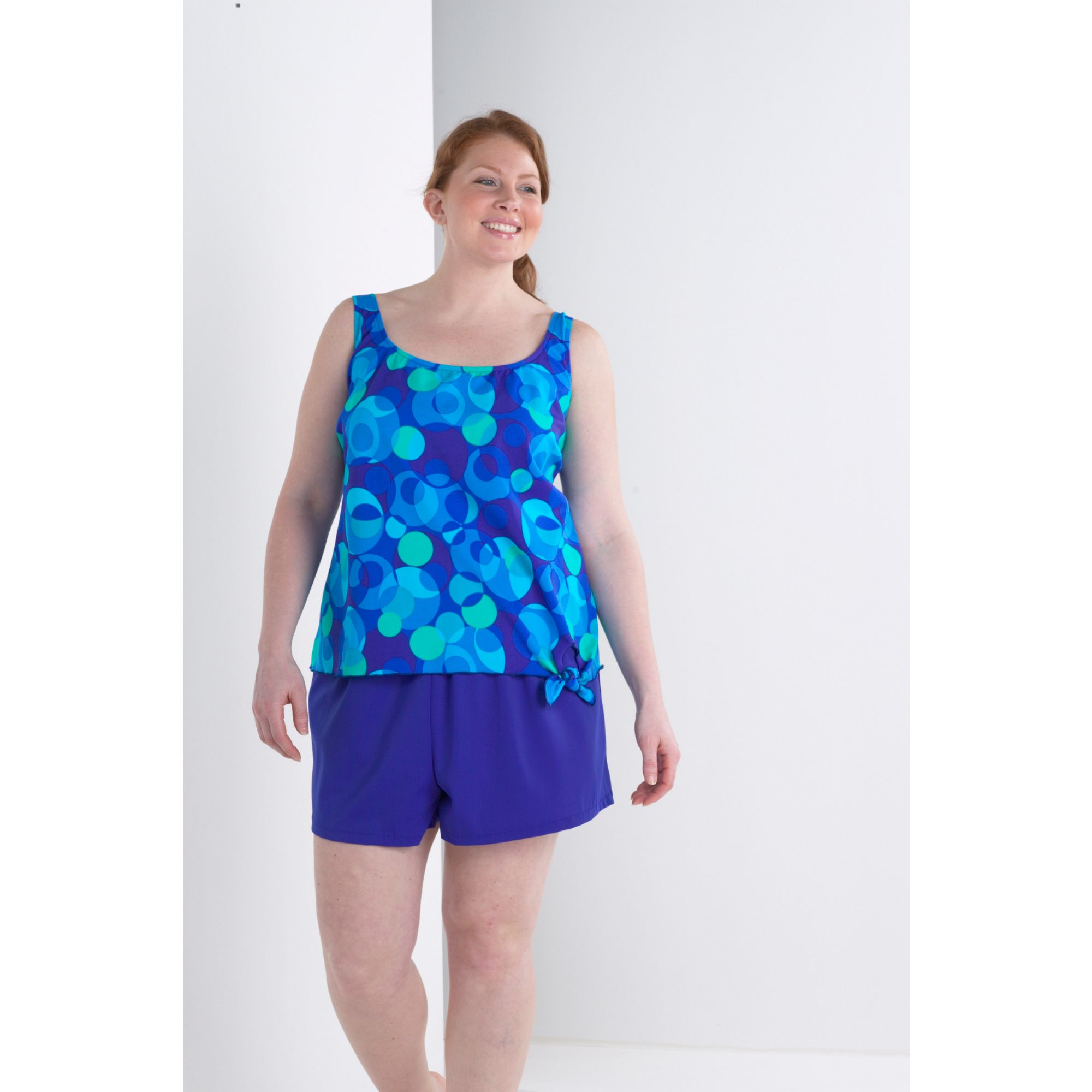 Tropical Escape Women's Plus Blouson with Solid Pants Kaleidoscope at Kmart.com