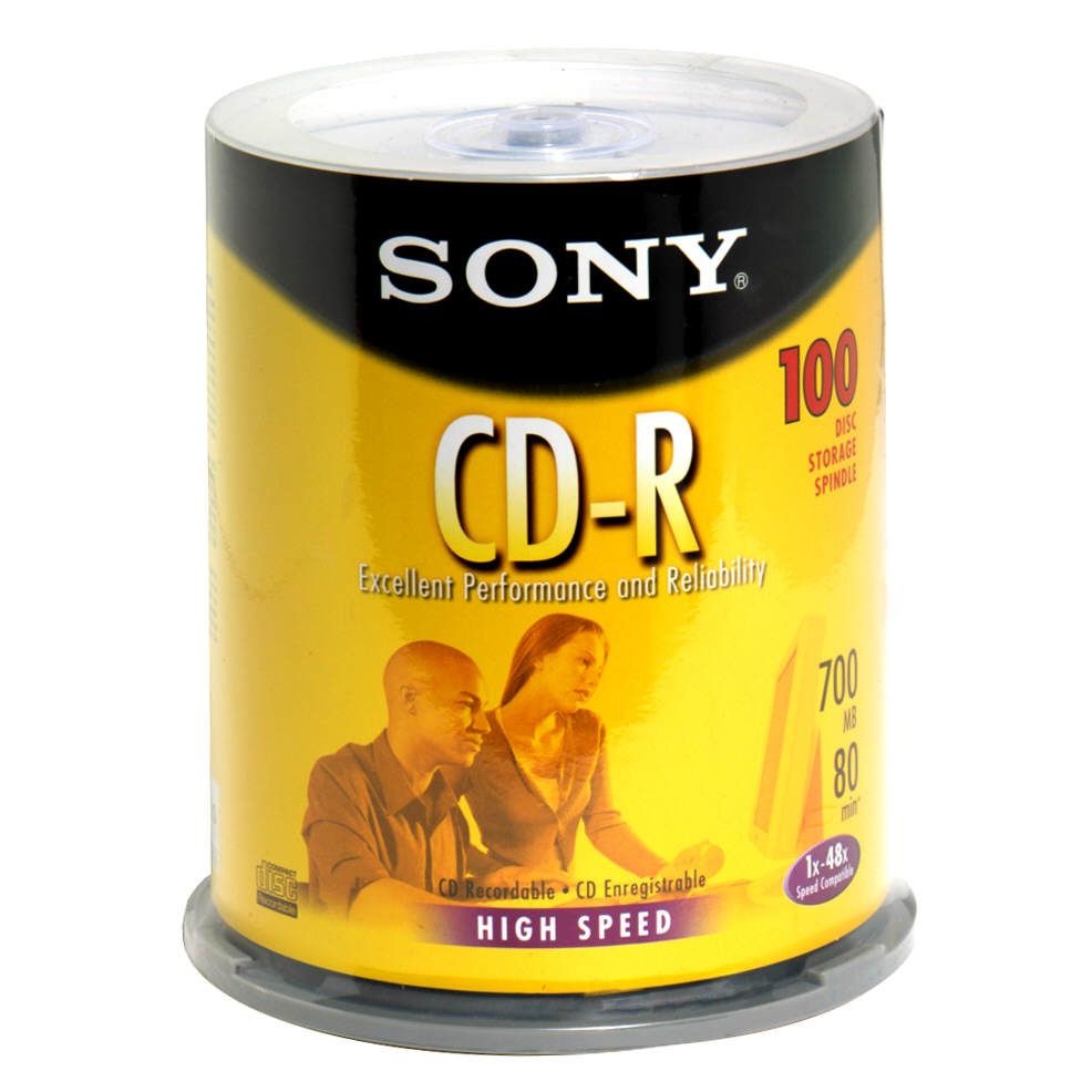 Sony&nbsp; CD-R, 100 pk. / High Speed