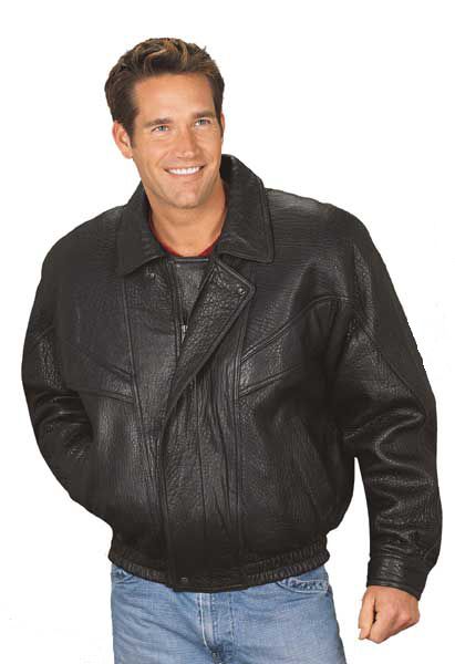Excelled Men's Shrunken Antique Premium Lambskin Jacket at mygofer.com