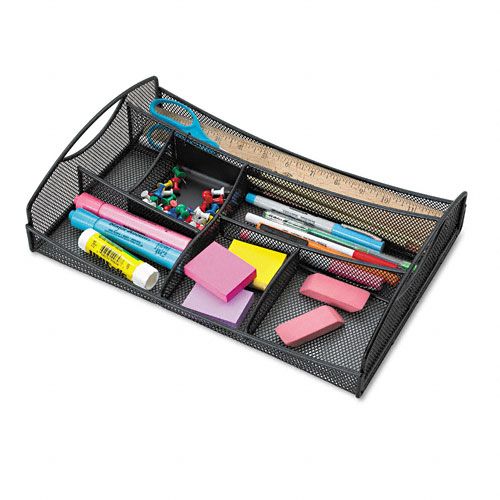 Drawer Organizer, Mesh, 13 x 8-3/4 x 2-3/4, Black