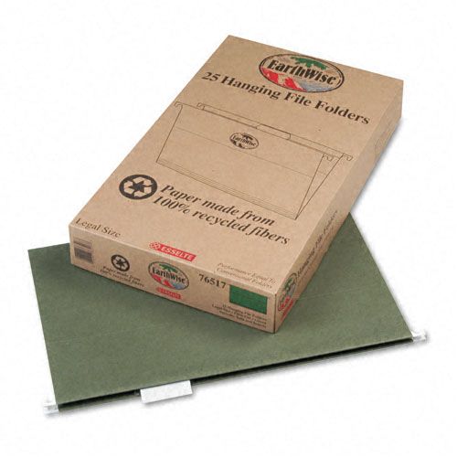 Pendaflex PFX76517 100percent Recycled Colored Hanging File Folders