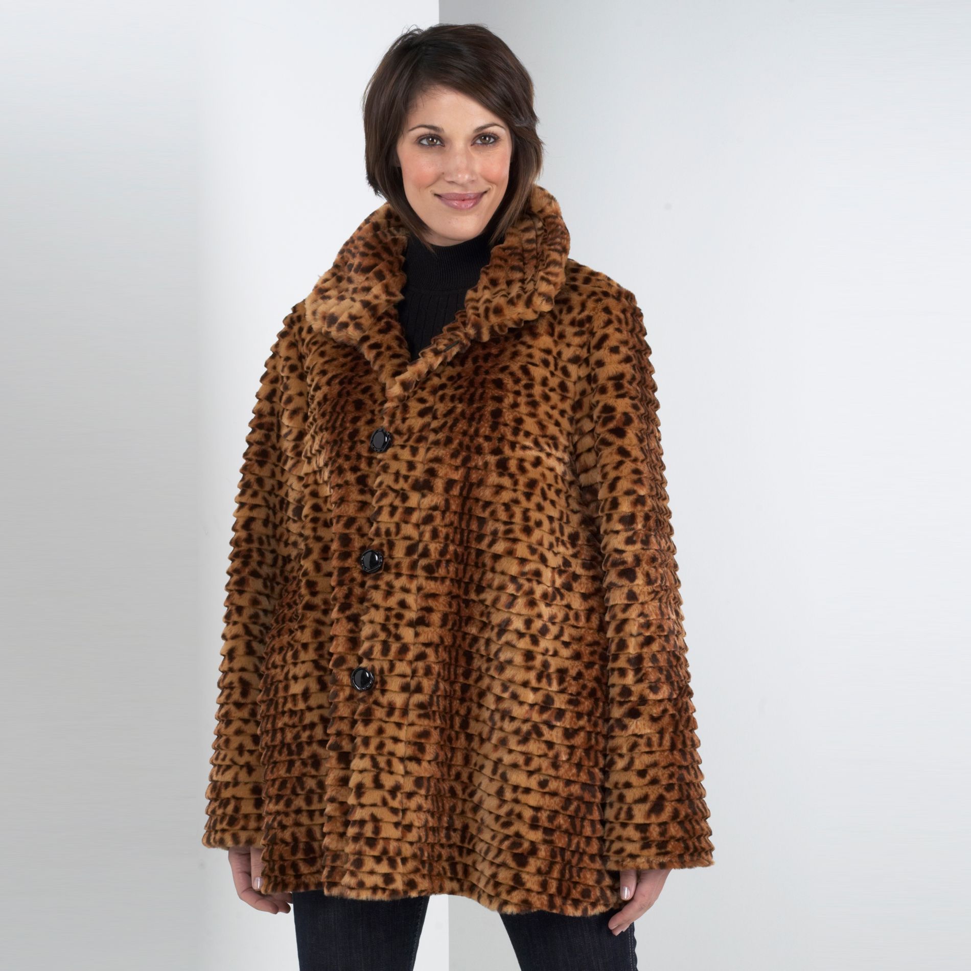 Sienna Studio Reversible Faux Leopard Print Coat at Sears.com