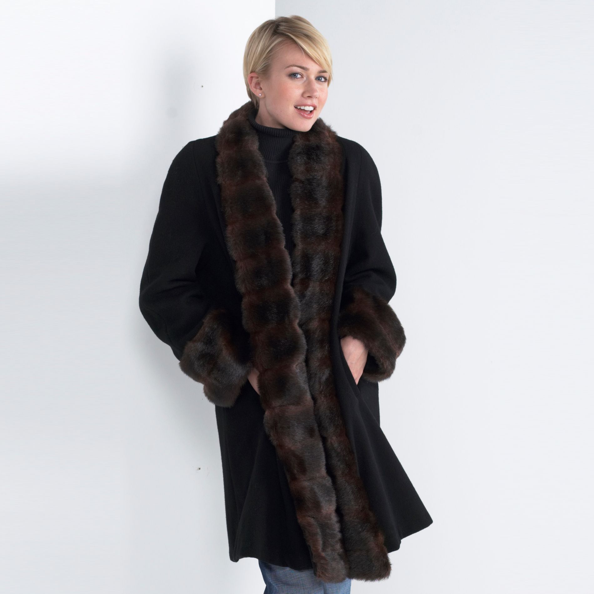 Trilogi Faux Mink Trim Walker at Kmart.com